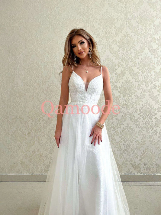 Brautkleid A- Linie Glitzer