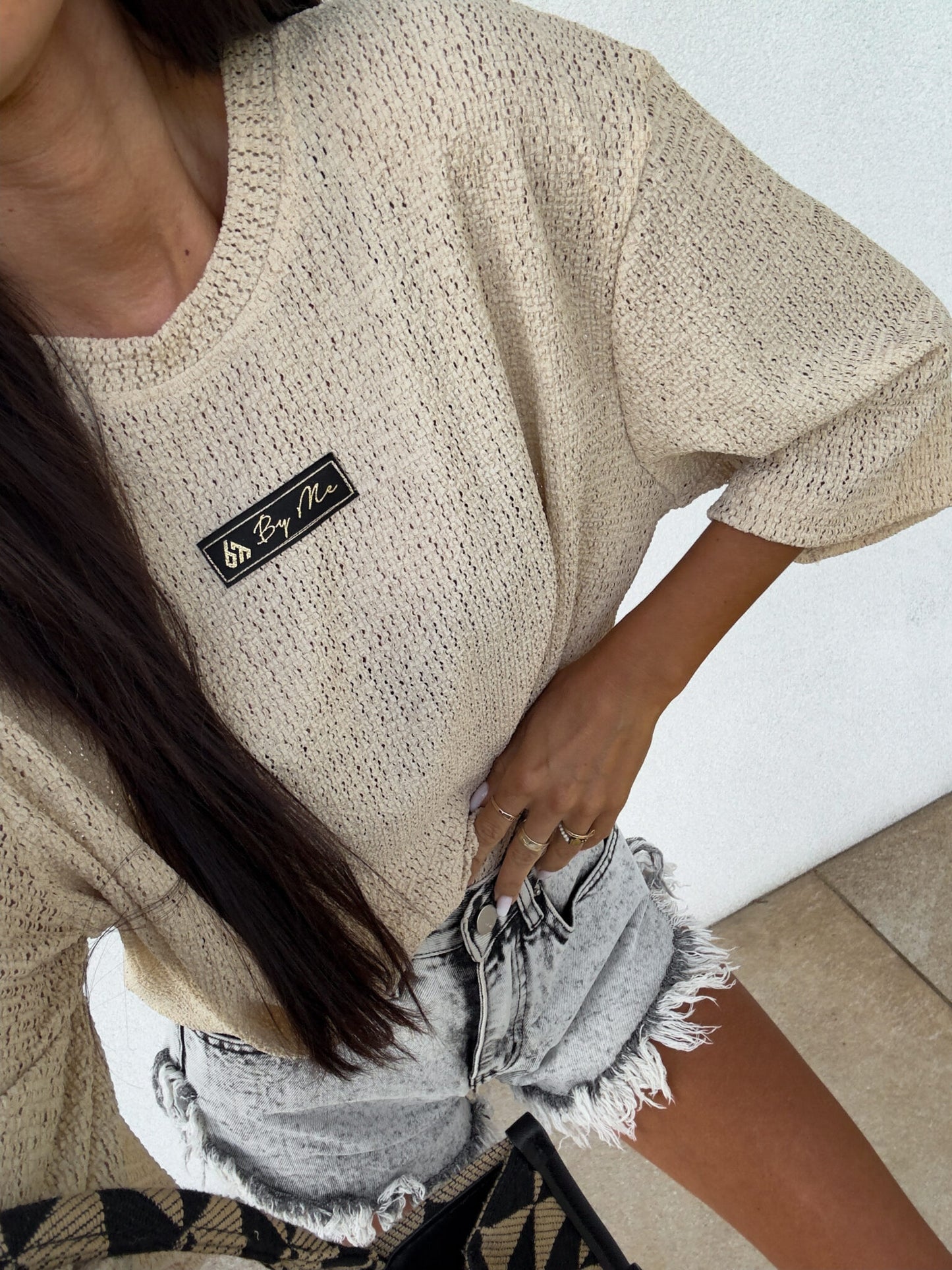 T- Shirt MARMARIS WAVES- beige