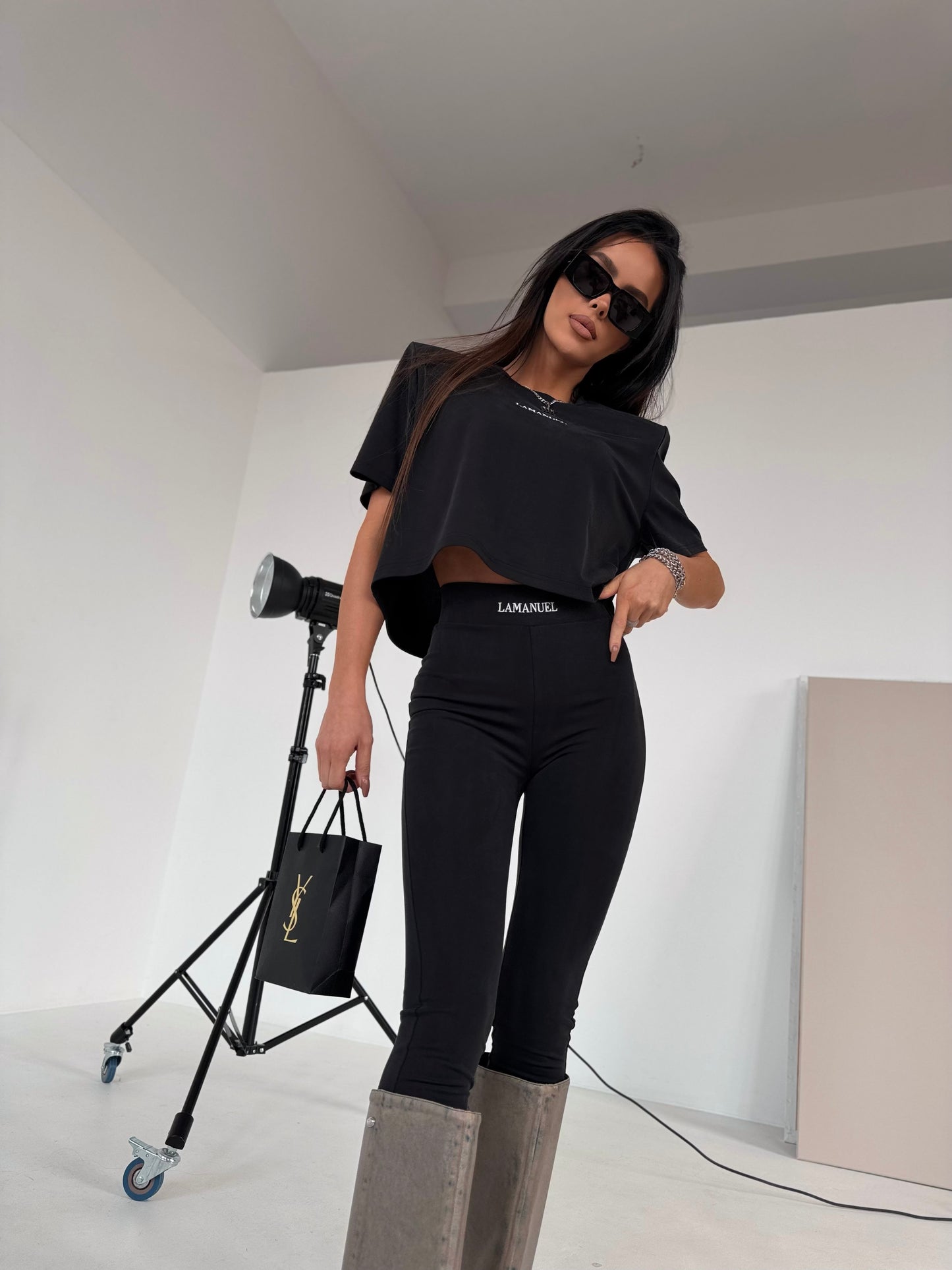 Leggings ADORE LA MANUEL schwarz