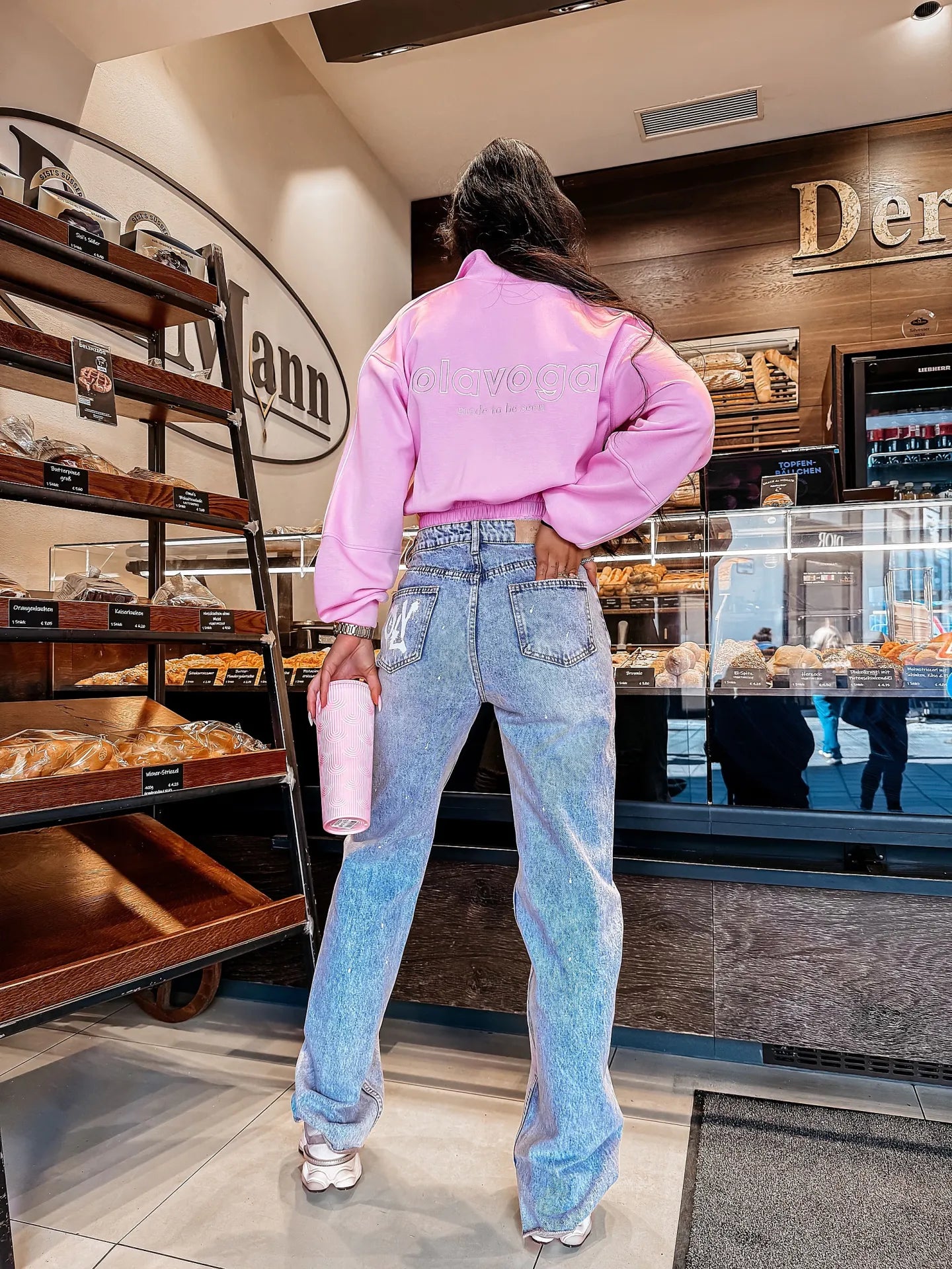 Sweatshirt ROSEA OLAVOGA POWDER PINK