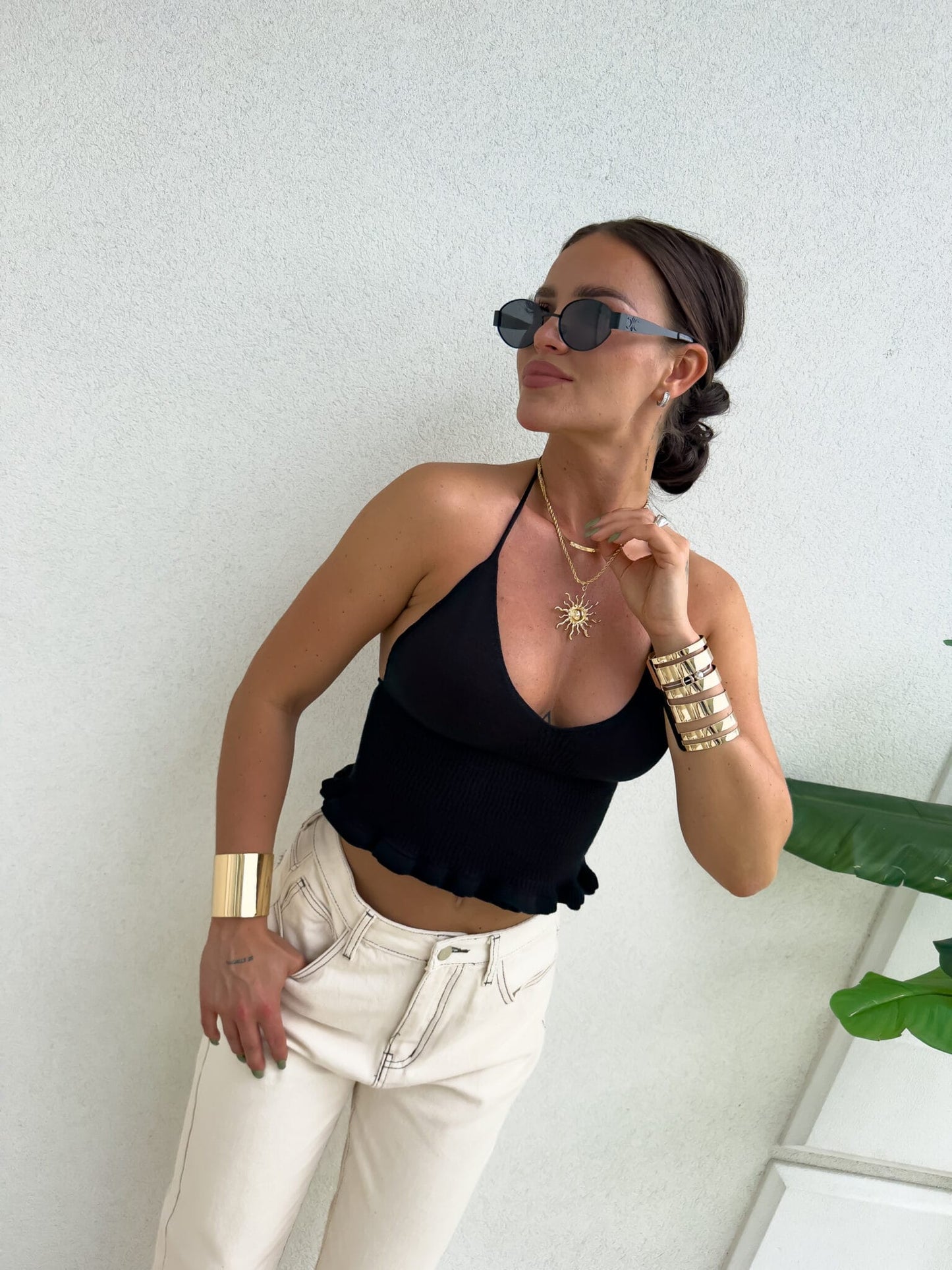 Damentop Tanktop Bella By me | Schwarz