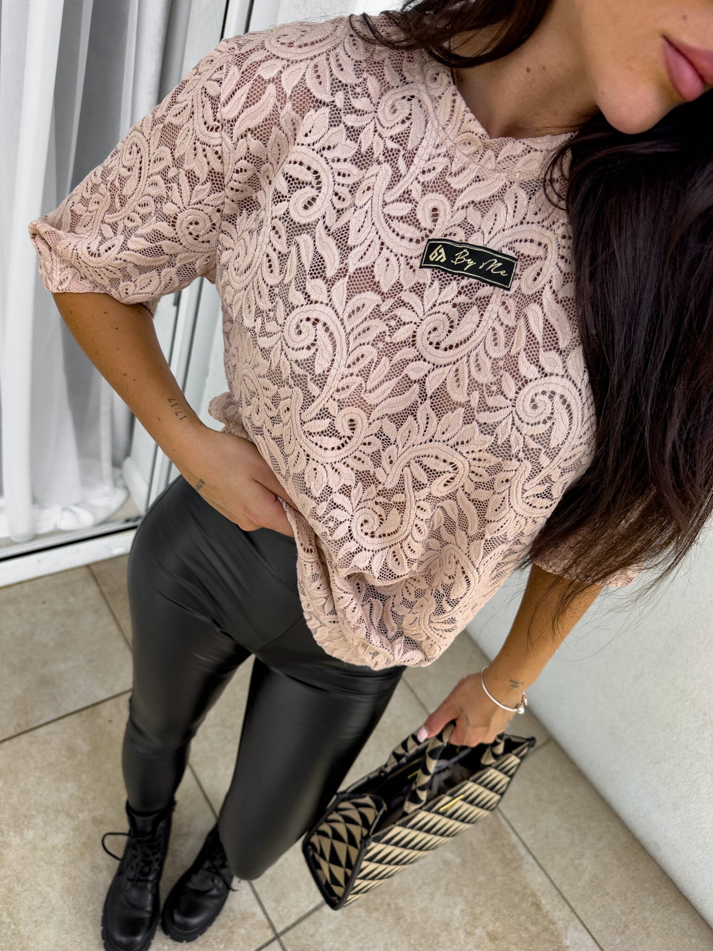 T- Shirt MARMARIS II Spitze- puder-rosa
