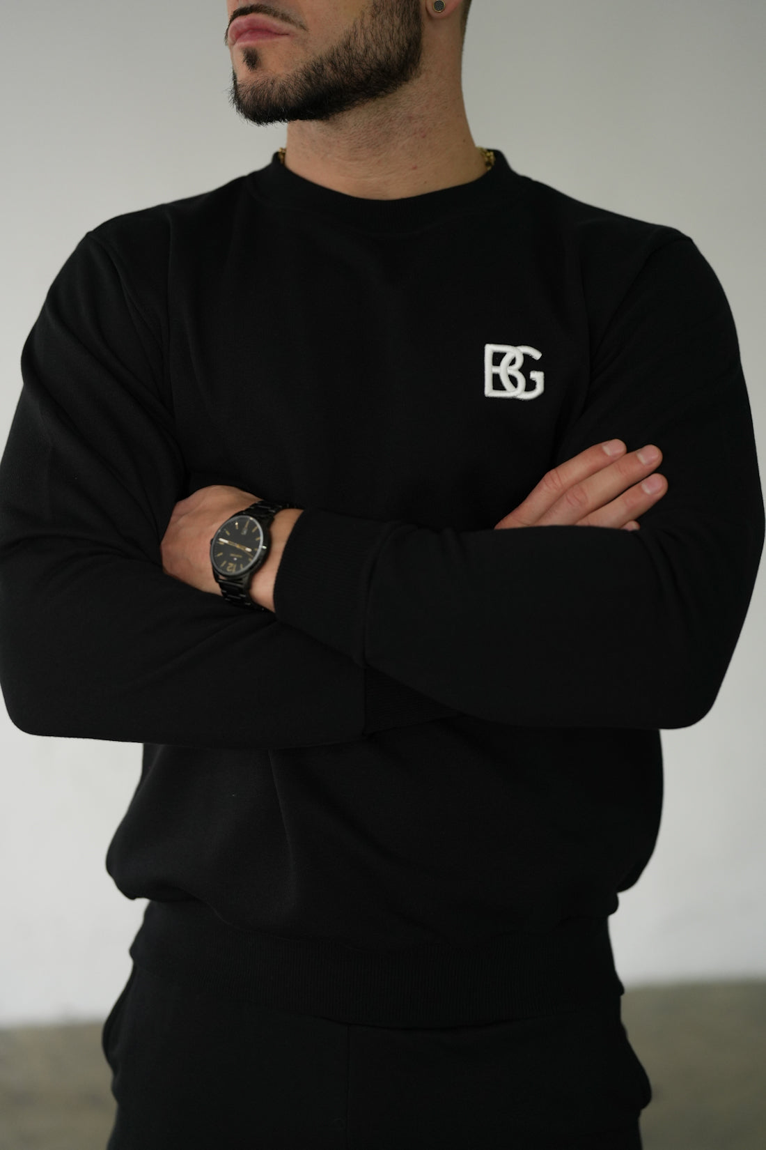 Sweatshirt Herren BG BASIC | schwarz