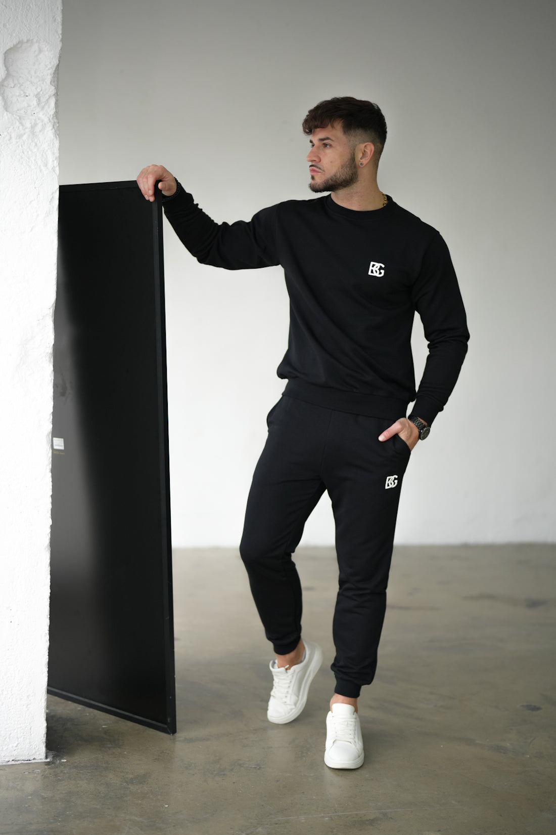Sweatshirt Herren BG BASIC | schwarz