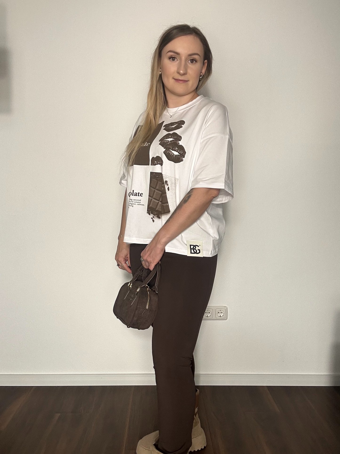 T- Shirt BG SCHOKOLADE WEISS