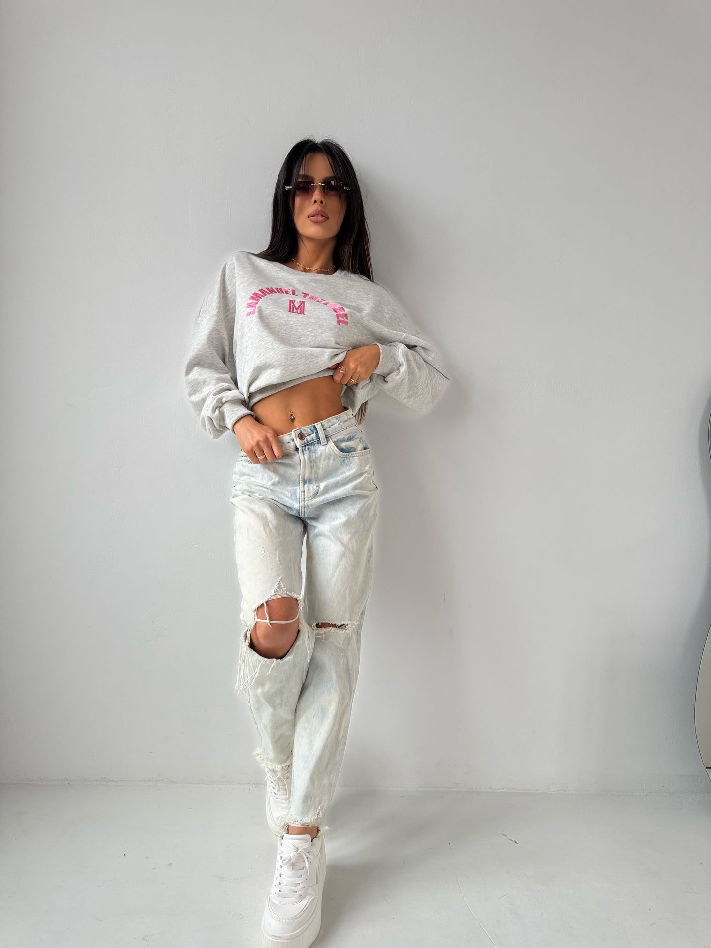Sweatshirt CLOUT La Manuel grau limitiert