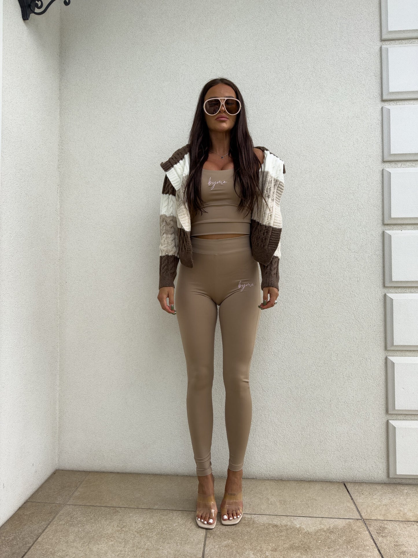 Strickjacke By Me braun-beige