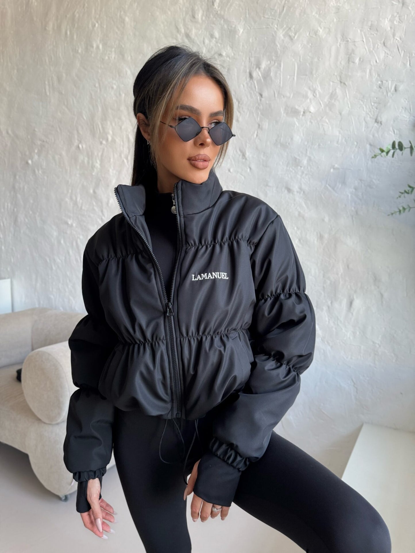 Damen Übergangsjacke La Manuel TEASER Schwarz One Size