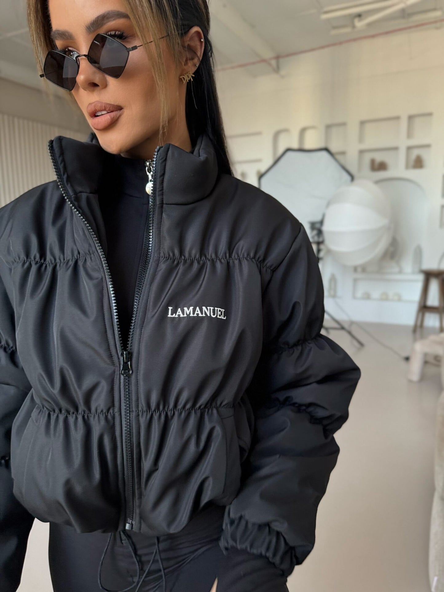 Damen Übergangsjacke La Manuel TEASER Schwarz One Size