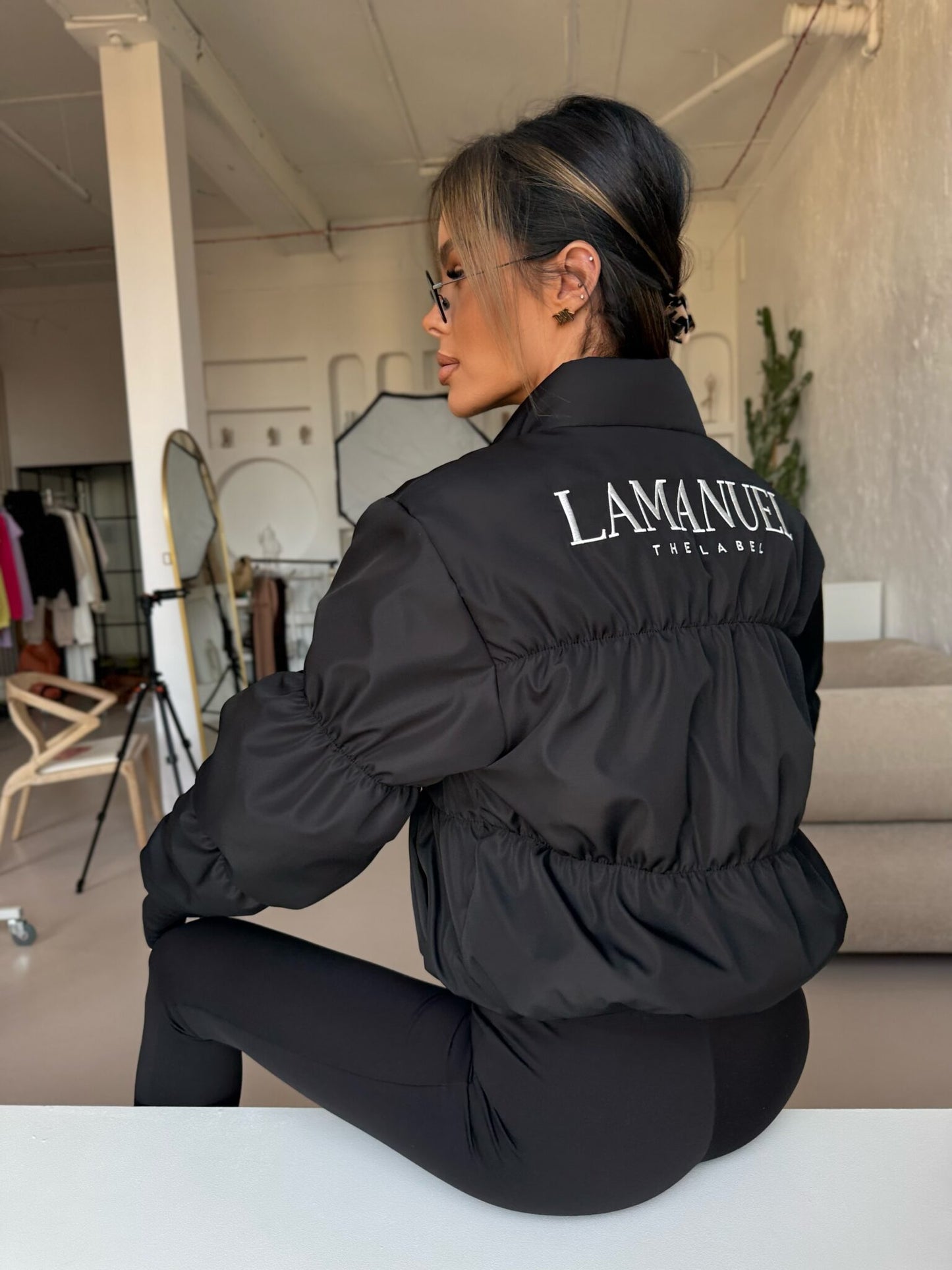 Damen Übergangsjacke La Manuel TEASER Schwarz One Size