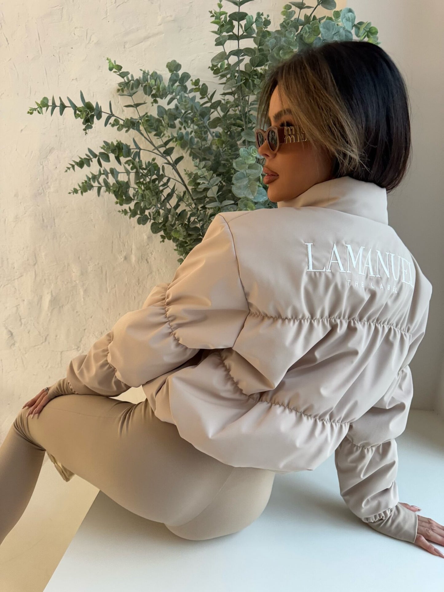 Damen Übergangsjacke La Manuel TEASER Beige One Size