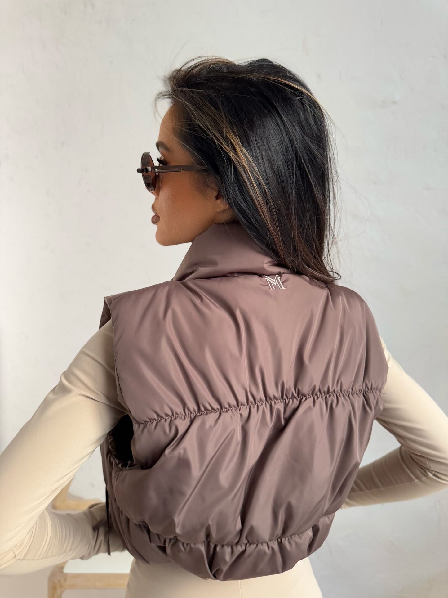 Damen Weste Steppweste Damen La Manuel FIERCE Braun