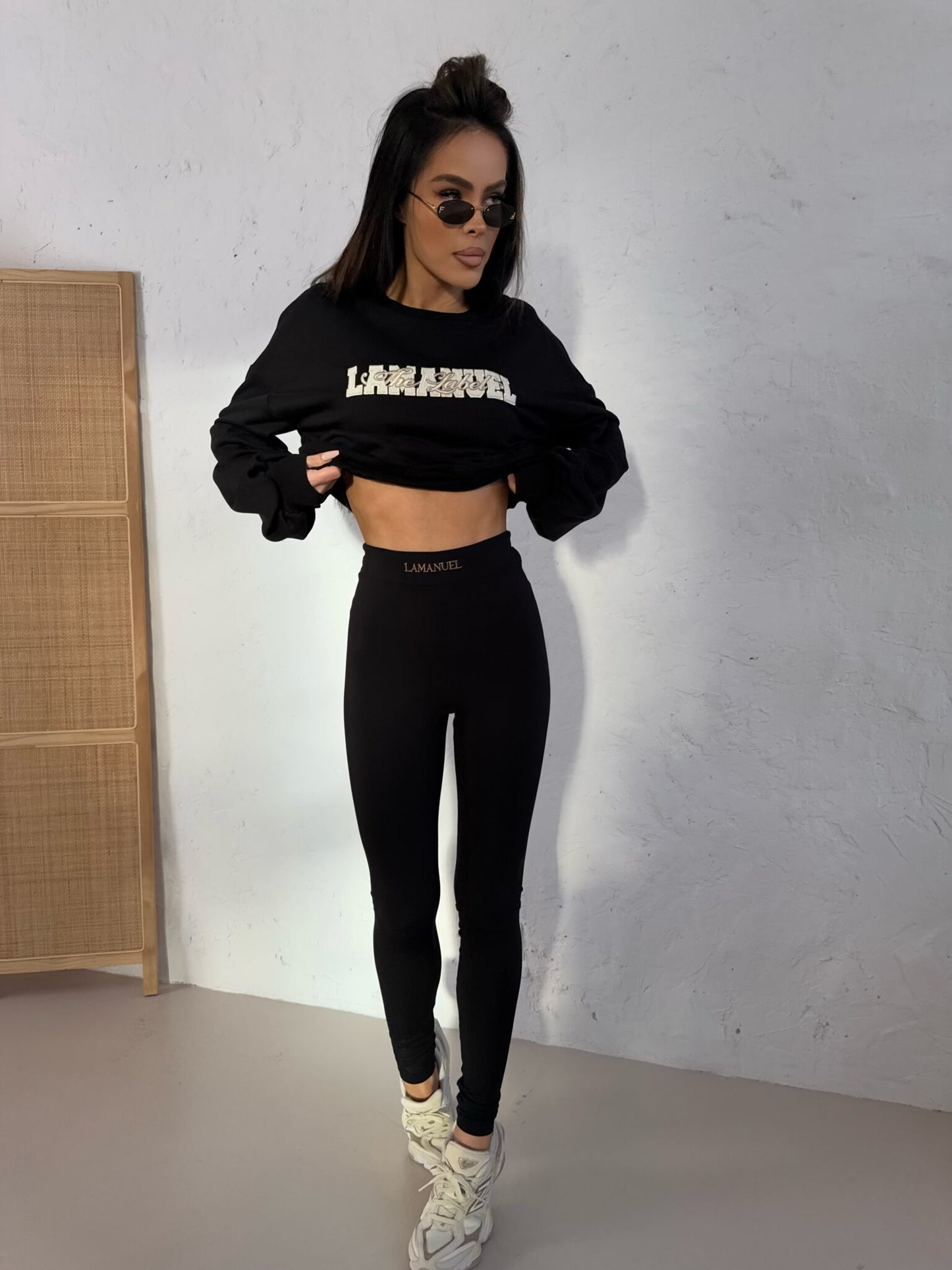 Leggings La Manuel Run For Schwarz