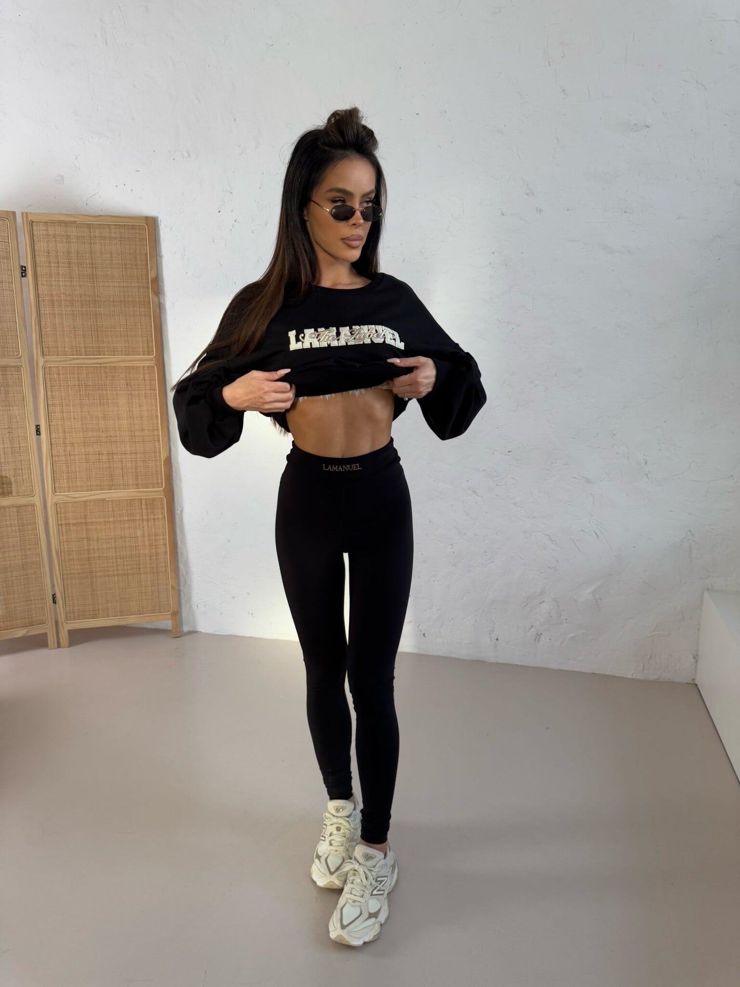 Leggings La Manuel Run For Schwarz