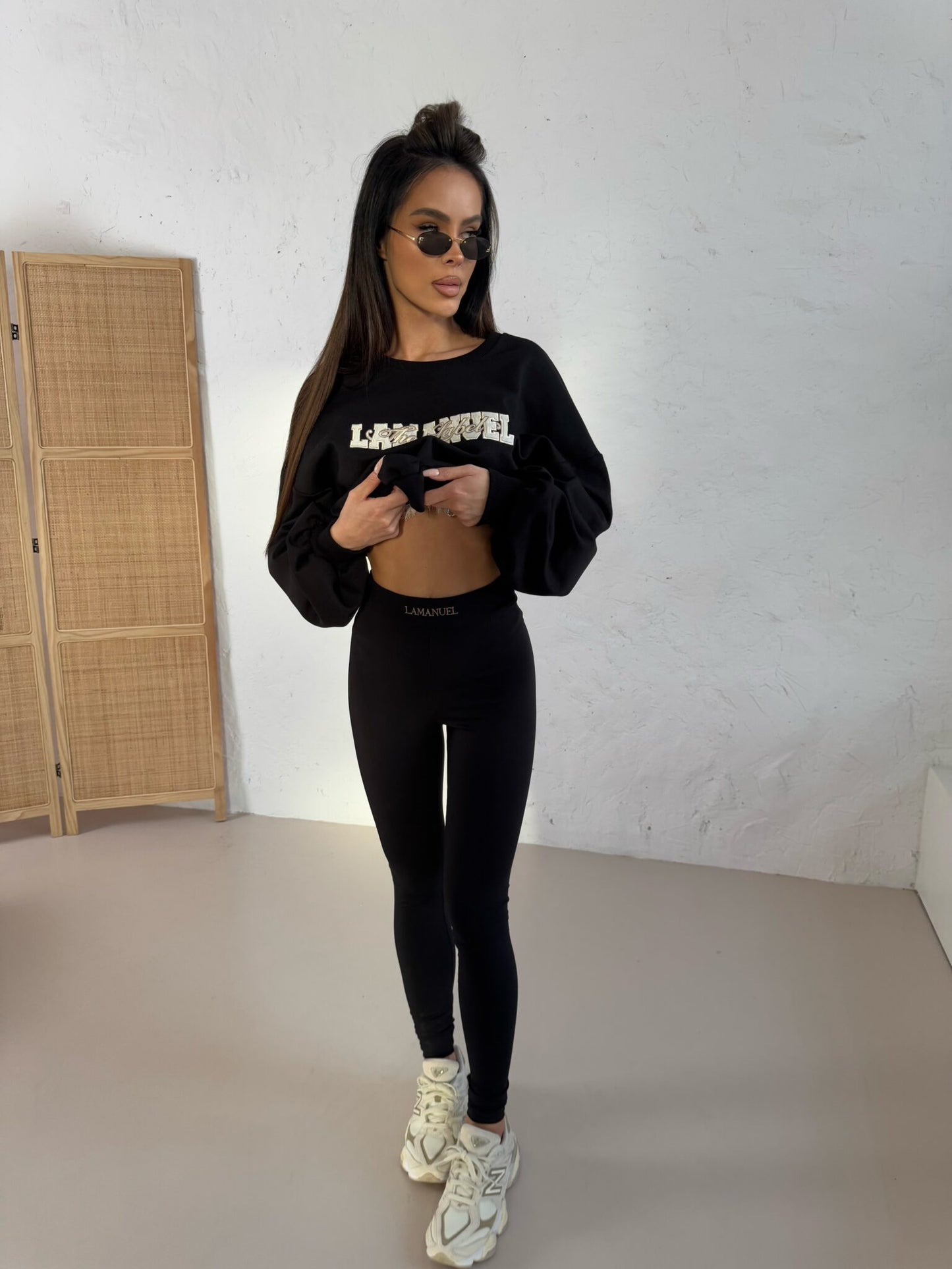 Leggings La Manuel Run For Schwarz