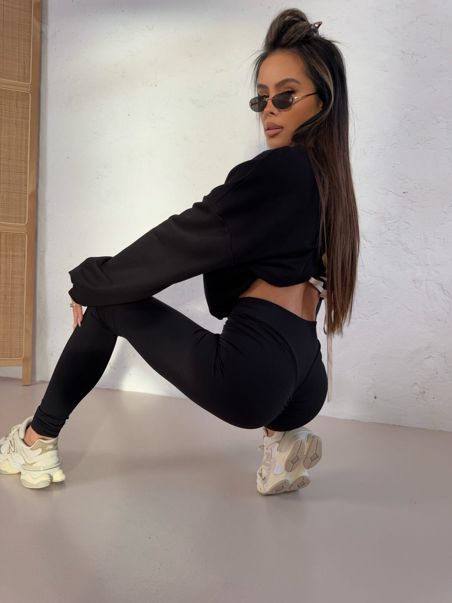 Leggings La Manuel Run For Schwarz