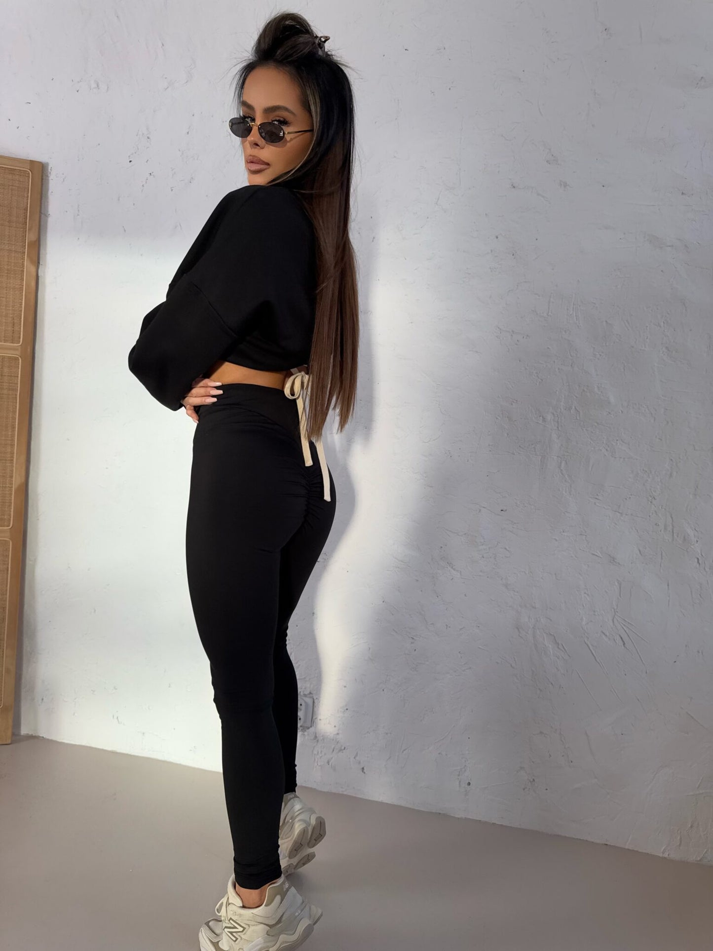 Leggings La Manuel Run For Schwarz
