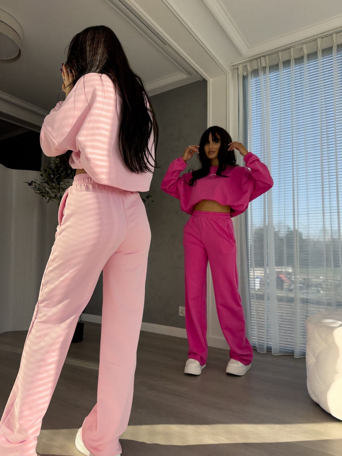 Damenset Sportanzug Damen Zweiteiler SYDNEY rosa