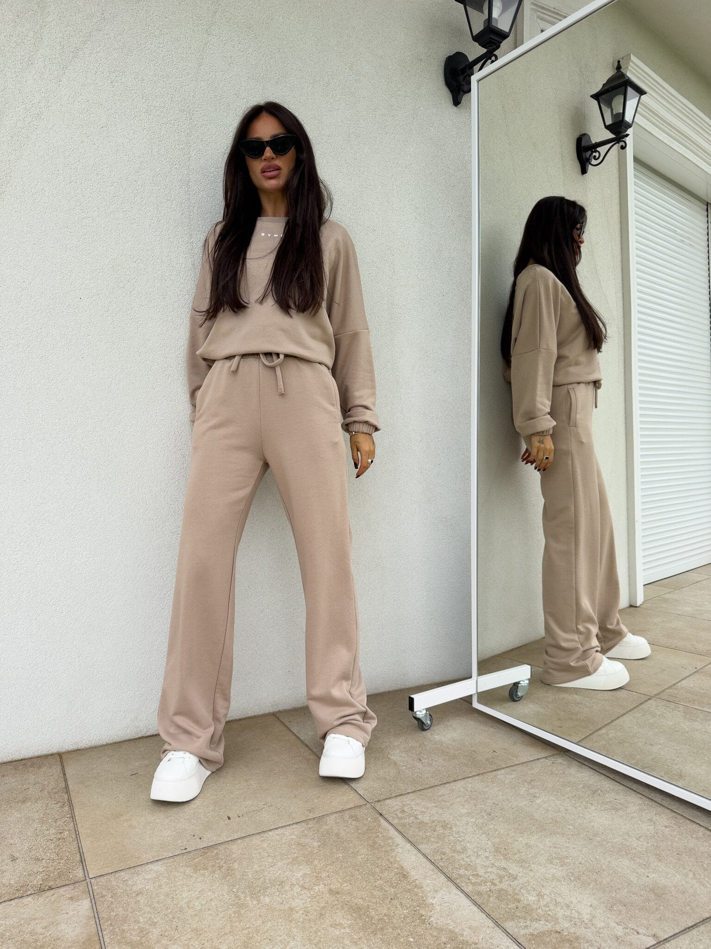 Damenset Sportanzug Damen Zweiteiler SYDNEY beige