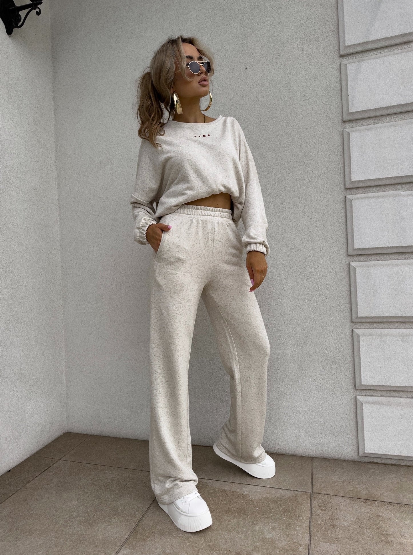 Damenset Sportanzug Damen Zweiteiler SYDNEY Grau