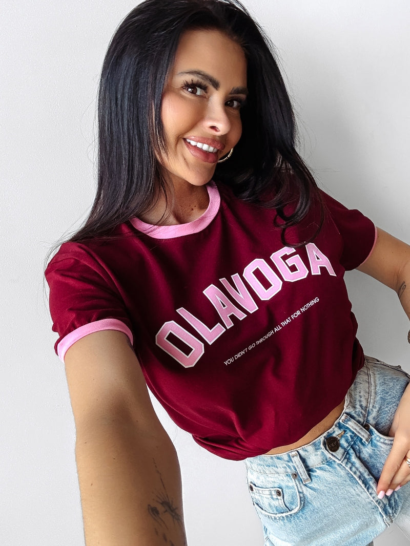 T- Shirt LEMON OLAVOGA bordeauxrot