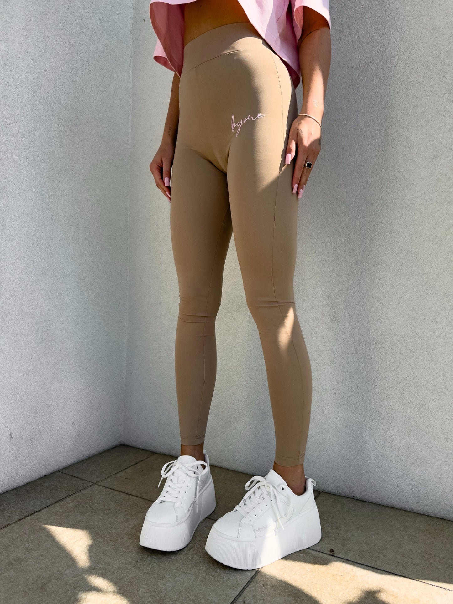 Legginsy DUAL – dunkelbeige