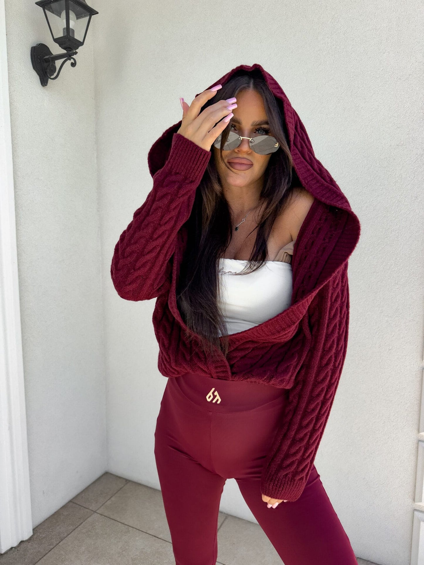 Pullover BOMBER KAPTUR ONE – Bordeaux