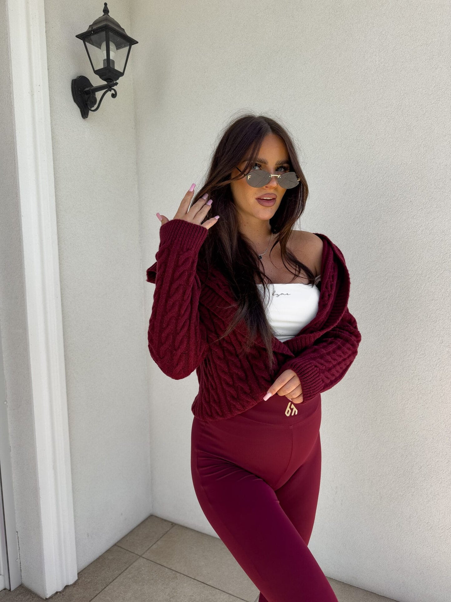 Pullover BOMBER KAPTUR ONE – Bordeaux