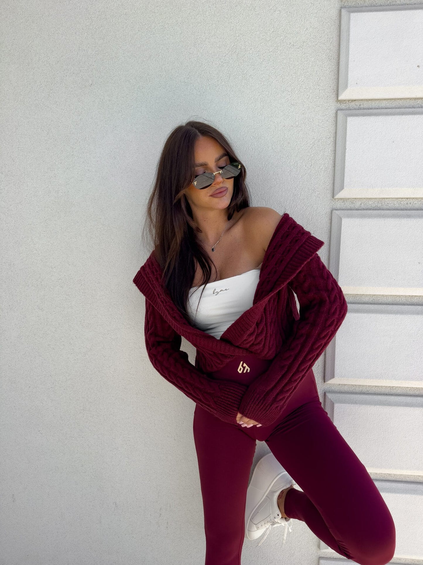 Pullover BOMBER KAPTUR ONE – Bordeaux