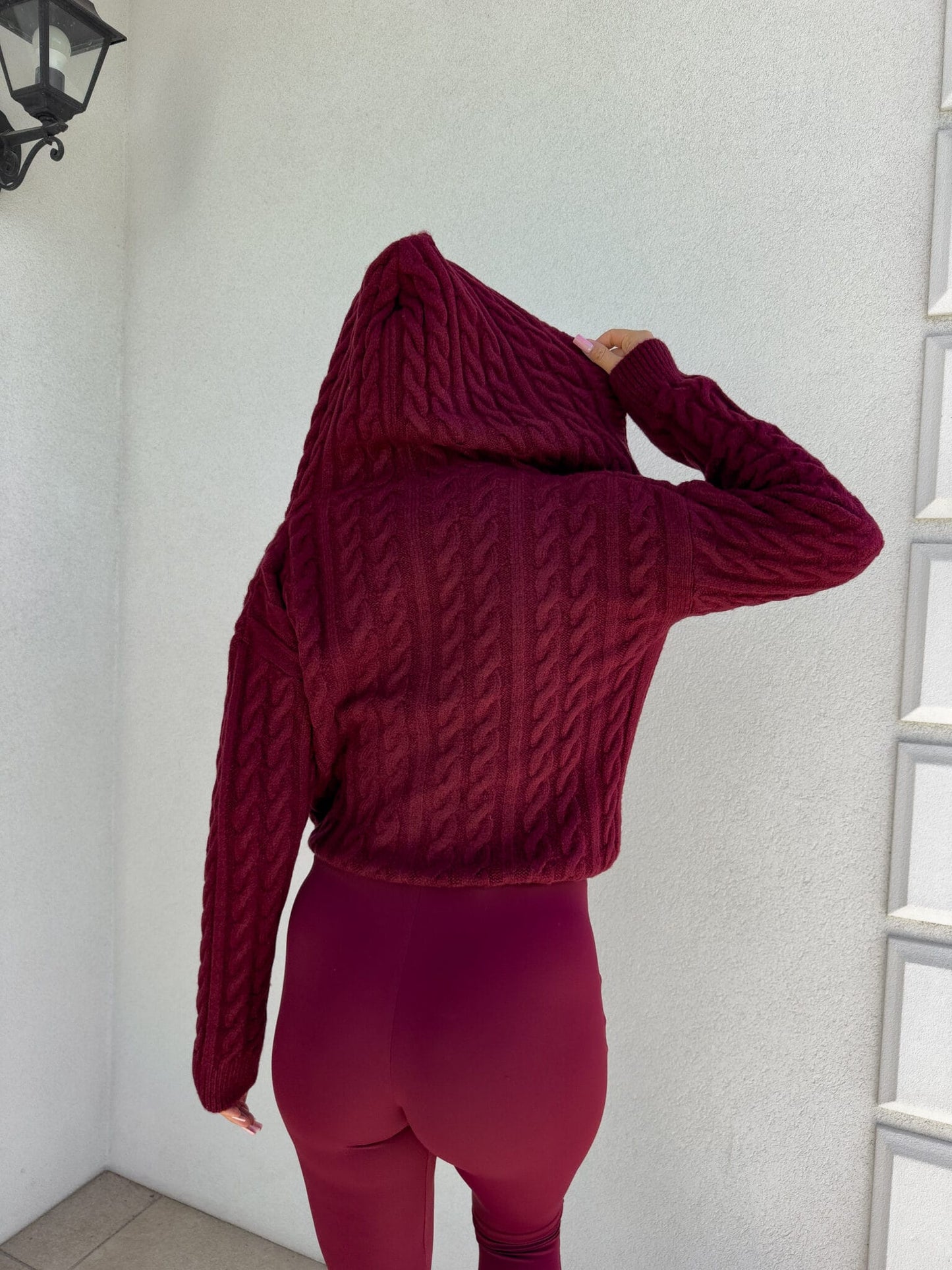 Pullover BOMBER KAPTUR ONE – Bordeaux