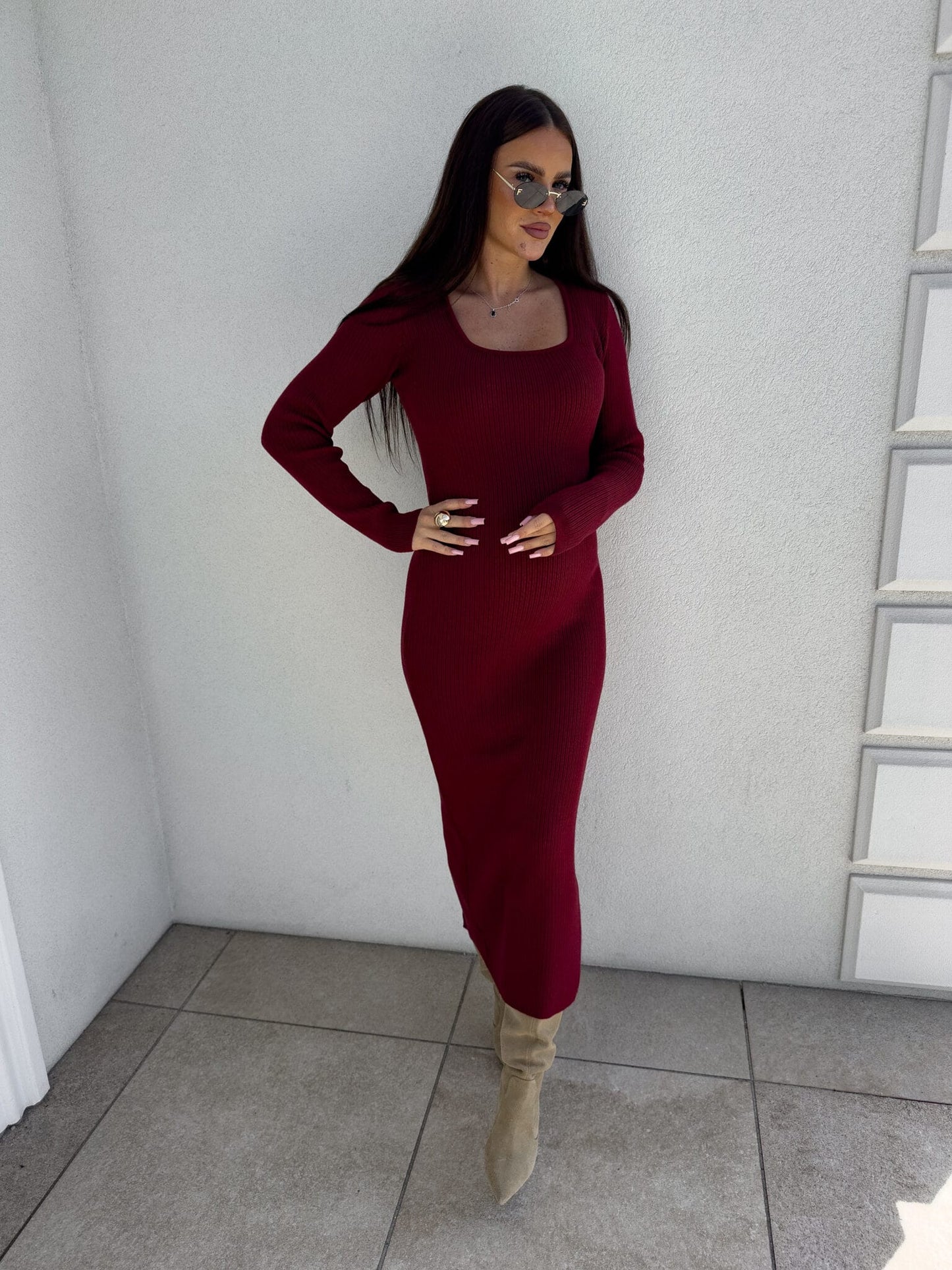Kleid COYA - Bordeaux