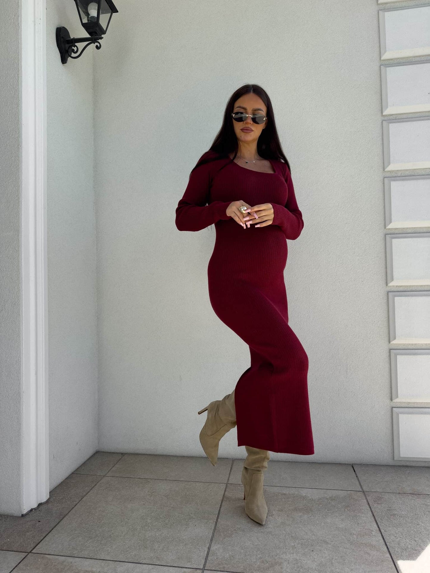Kleid COYA - Bordeaux