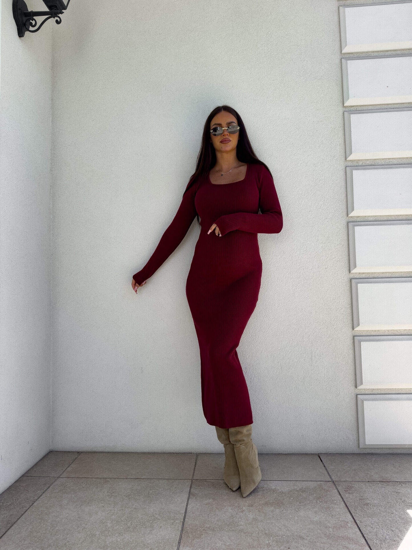 Kleid COYA - Bordeaux