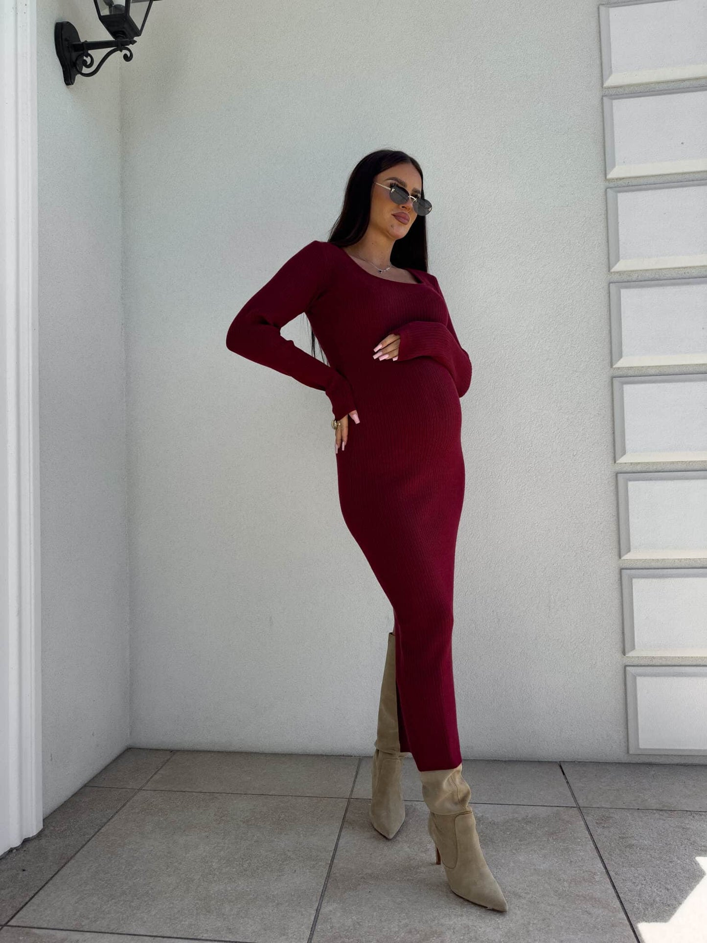 Kleid COYA - Bordeaux