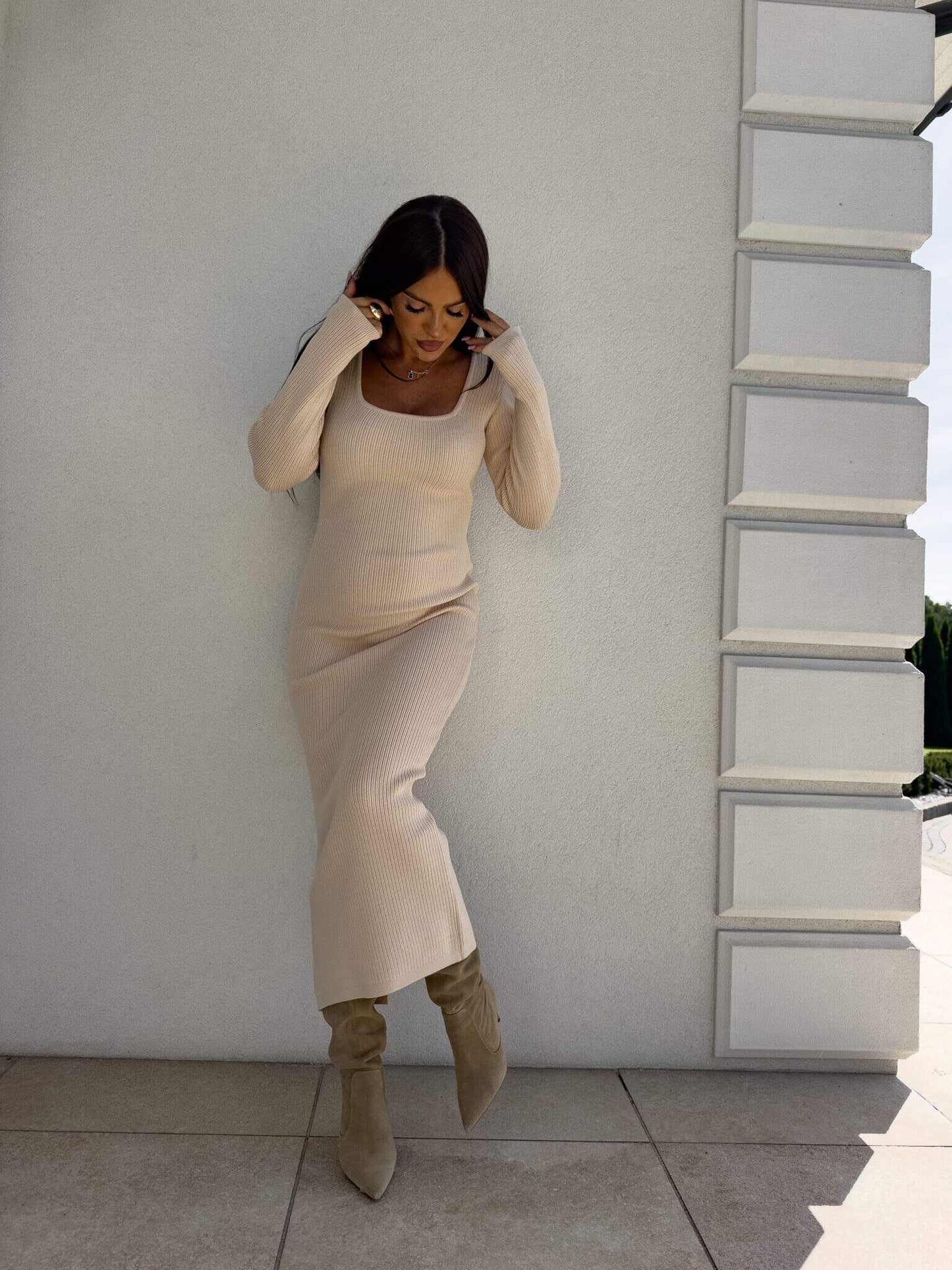 Kleid COYA - hellbeige