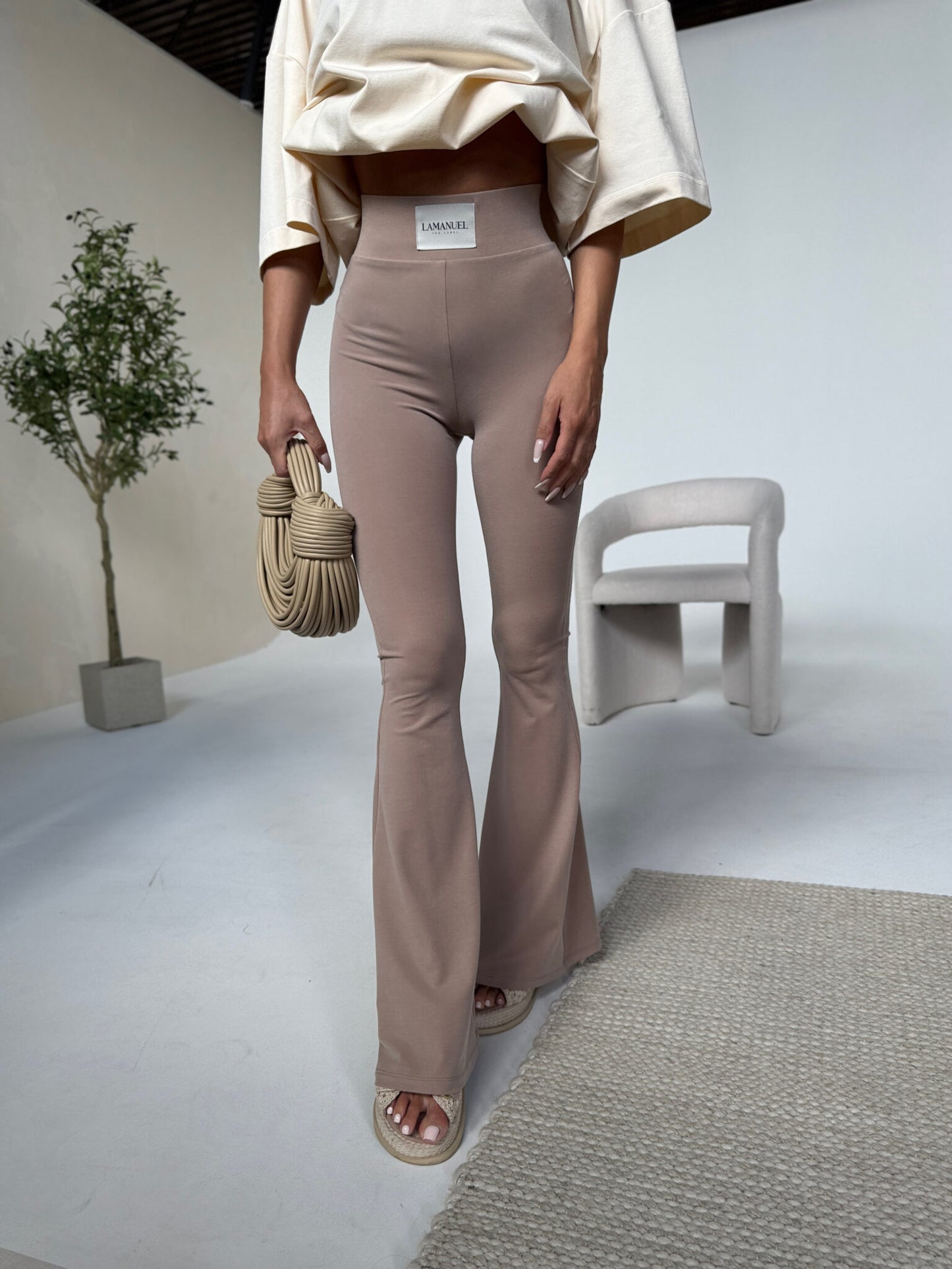 LEGGINGS BLESSED latte