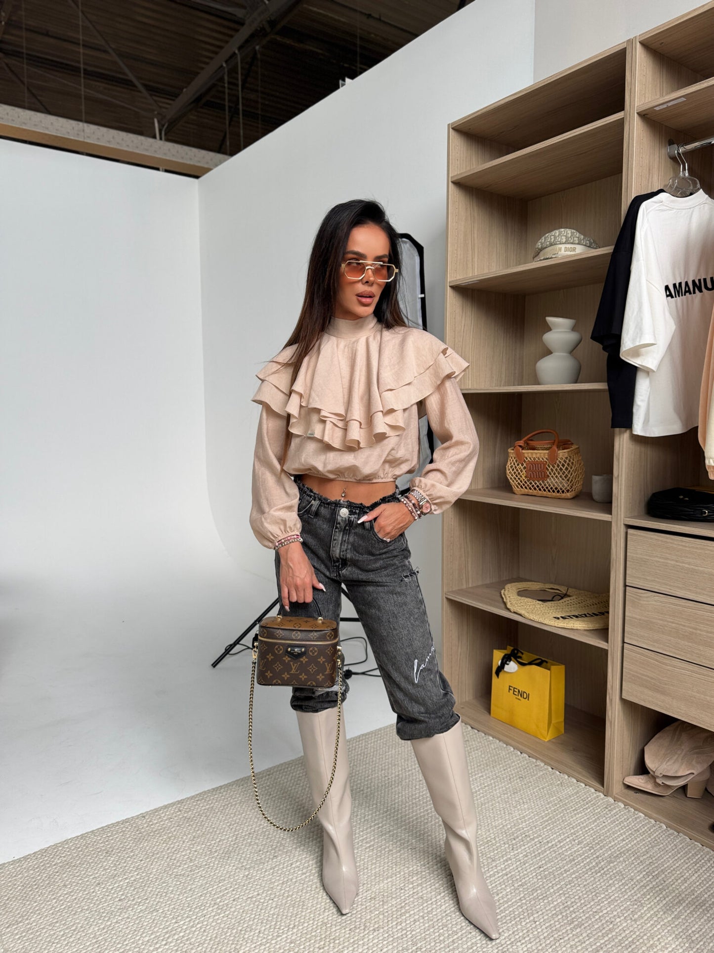 DAMENBLUSE QUEEN beige