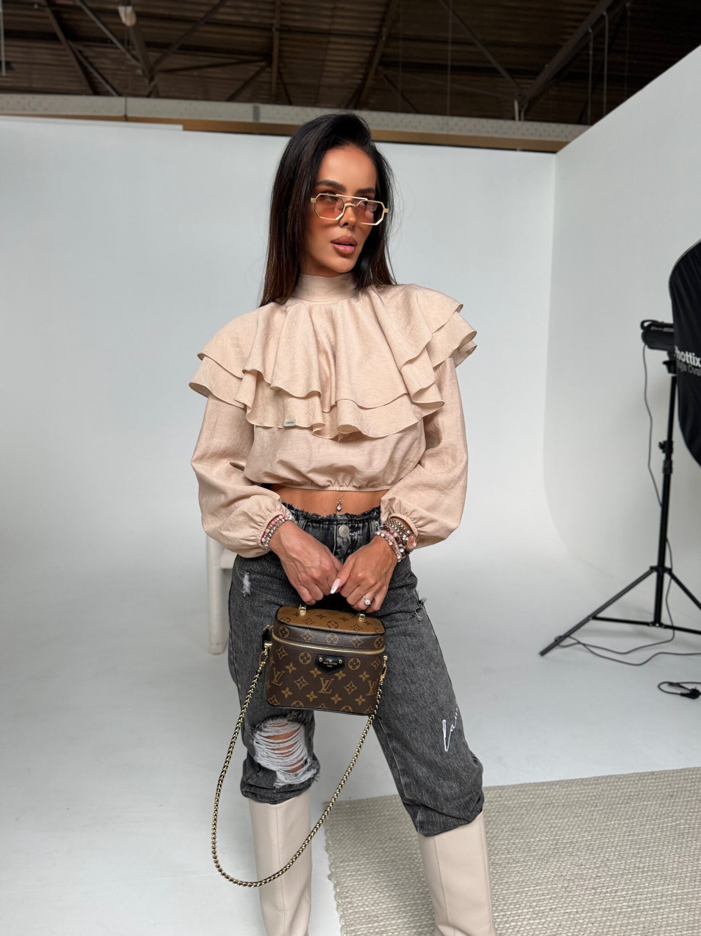 DAMENBLUSE QUEEN beige