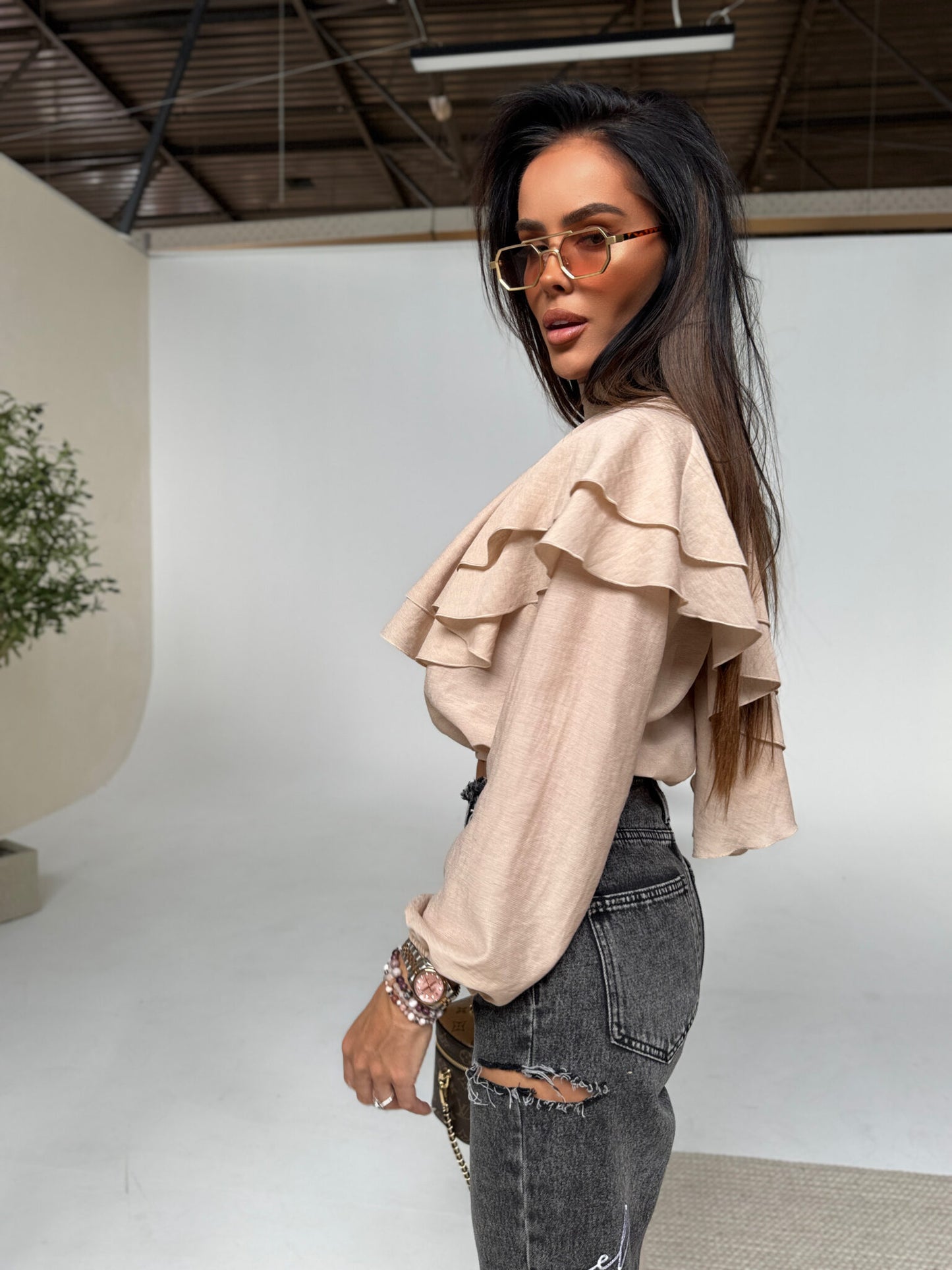 DAMENBLUSE QUEEN beige