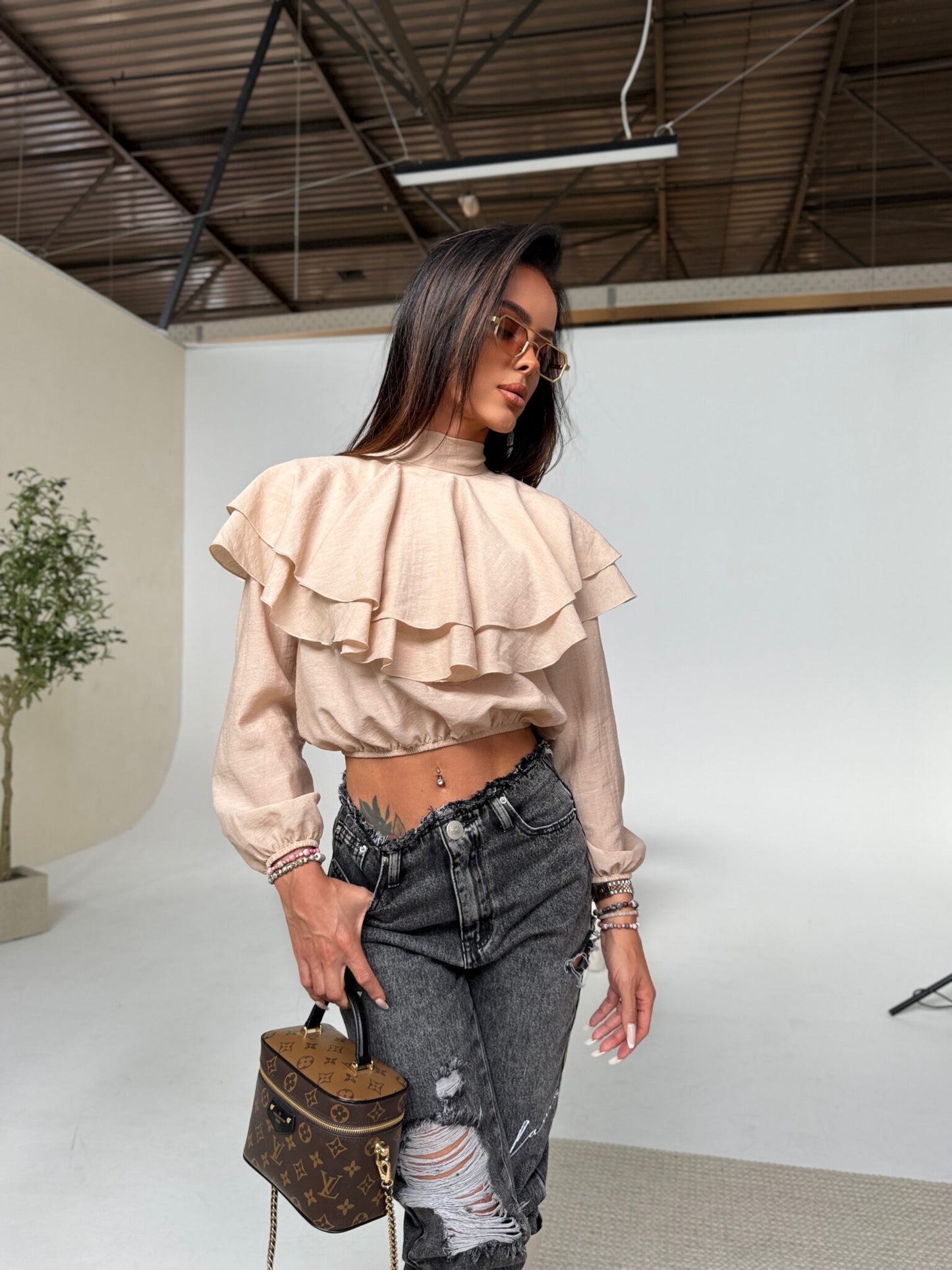 DAMENBLUSE QUEEN beige