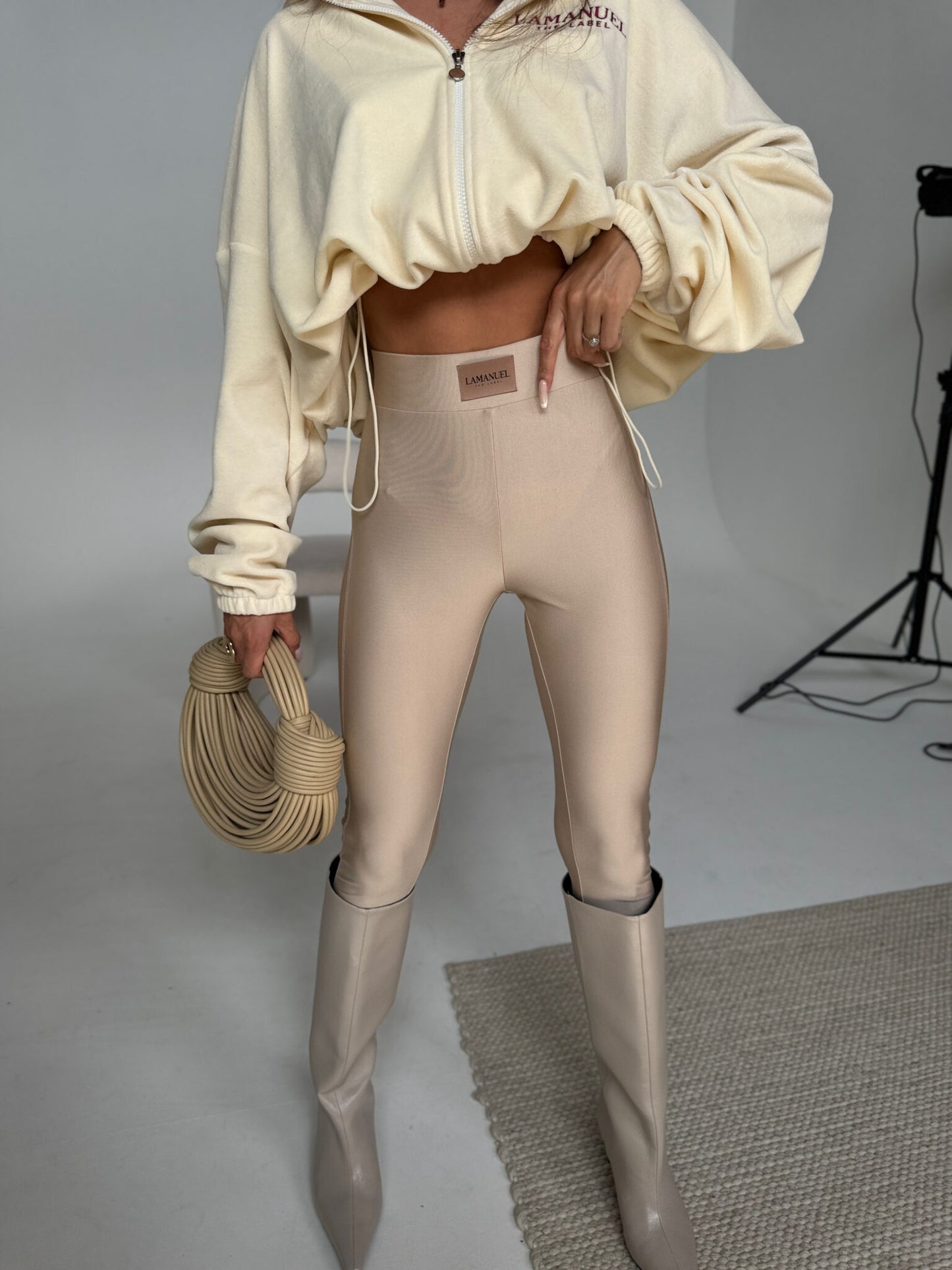 LEGGINGS FAMOUS beige