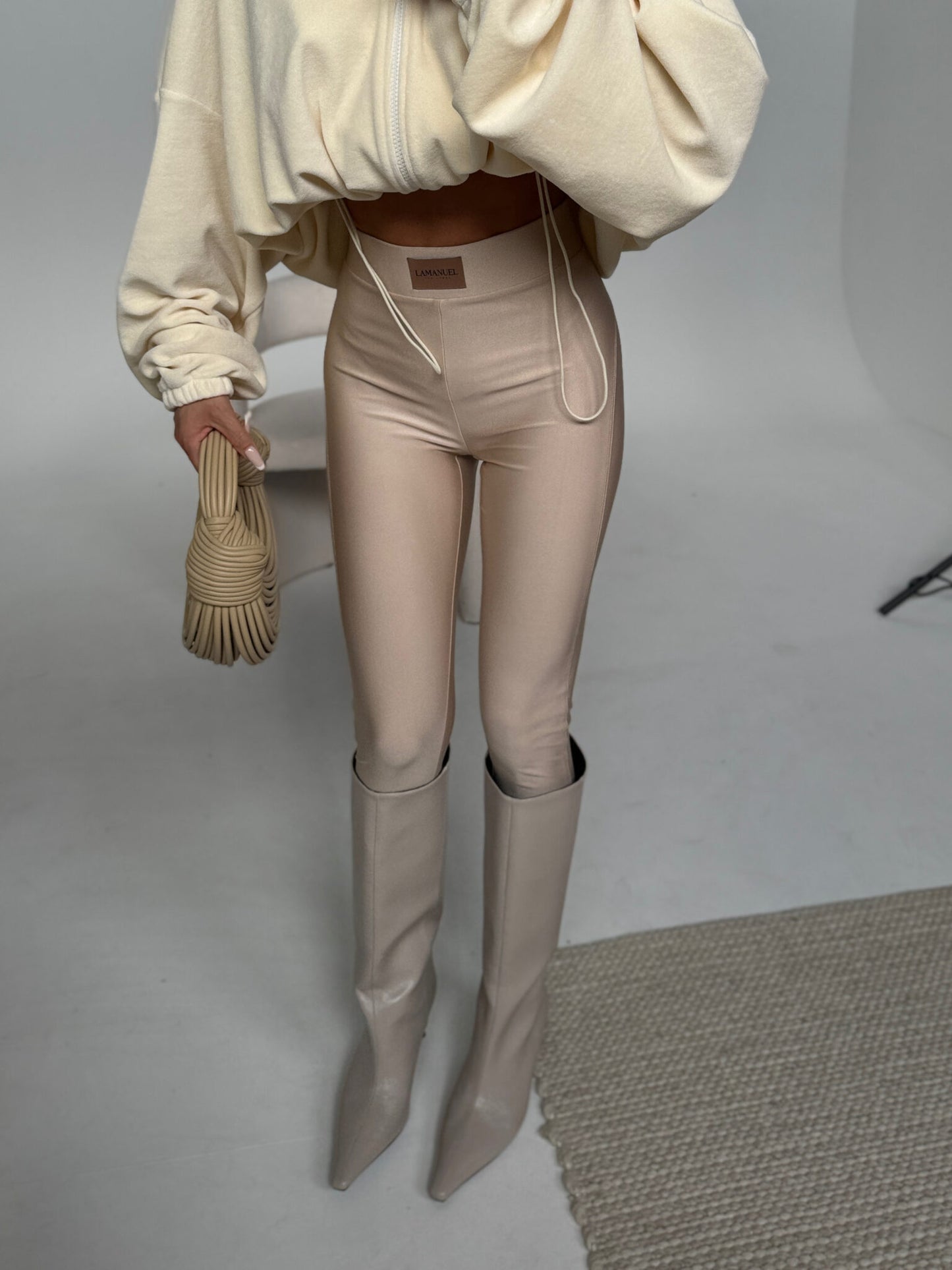 LEGGINGS FAMOUS beige