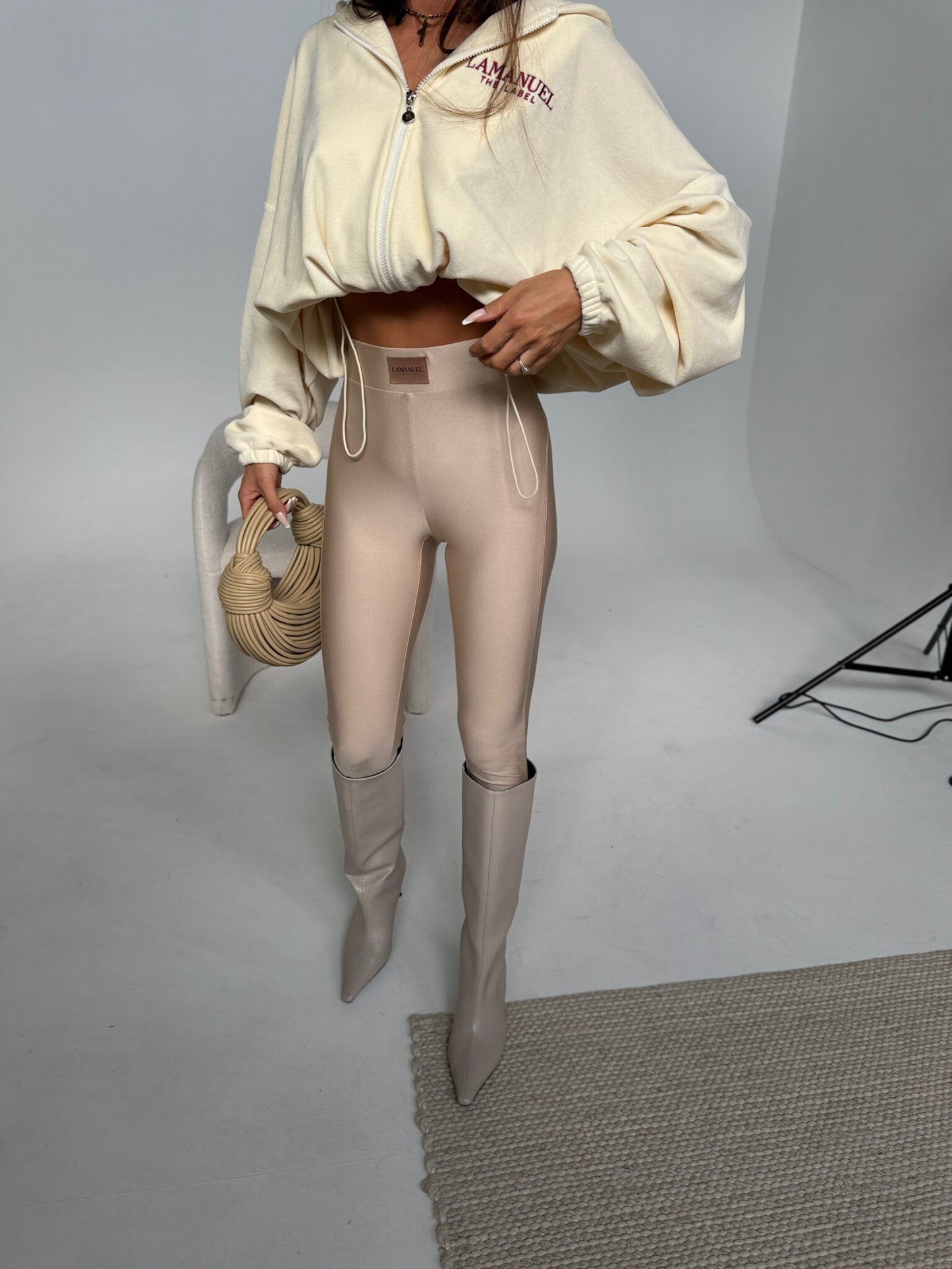 LEGGINGS FAMOUS beige