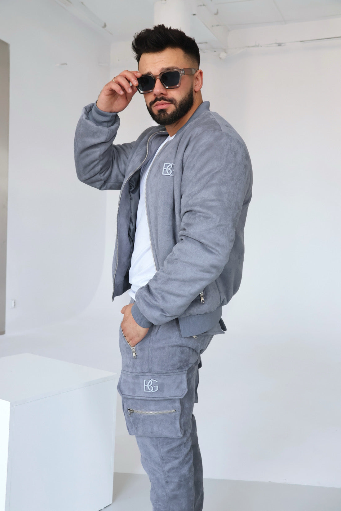 JACKE HERREN BG DAMON | GRAU