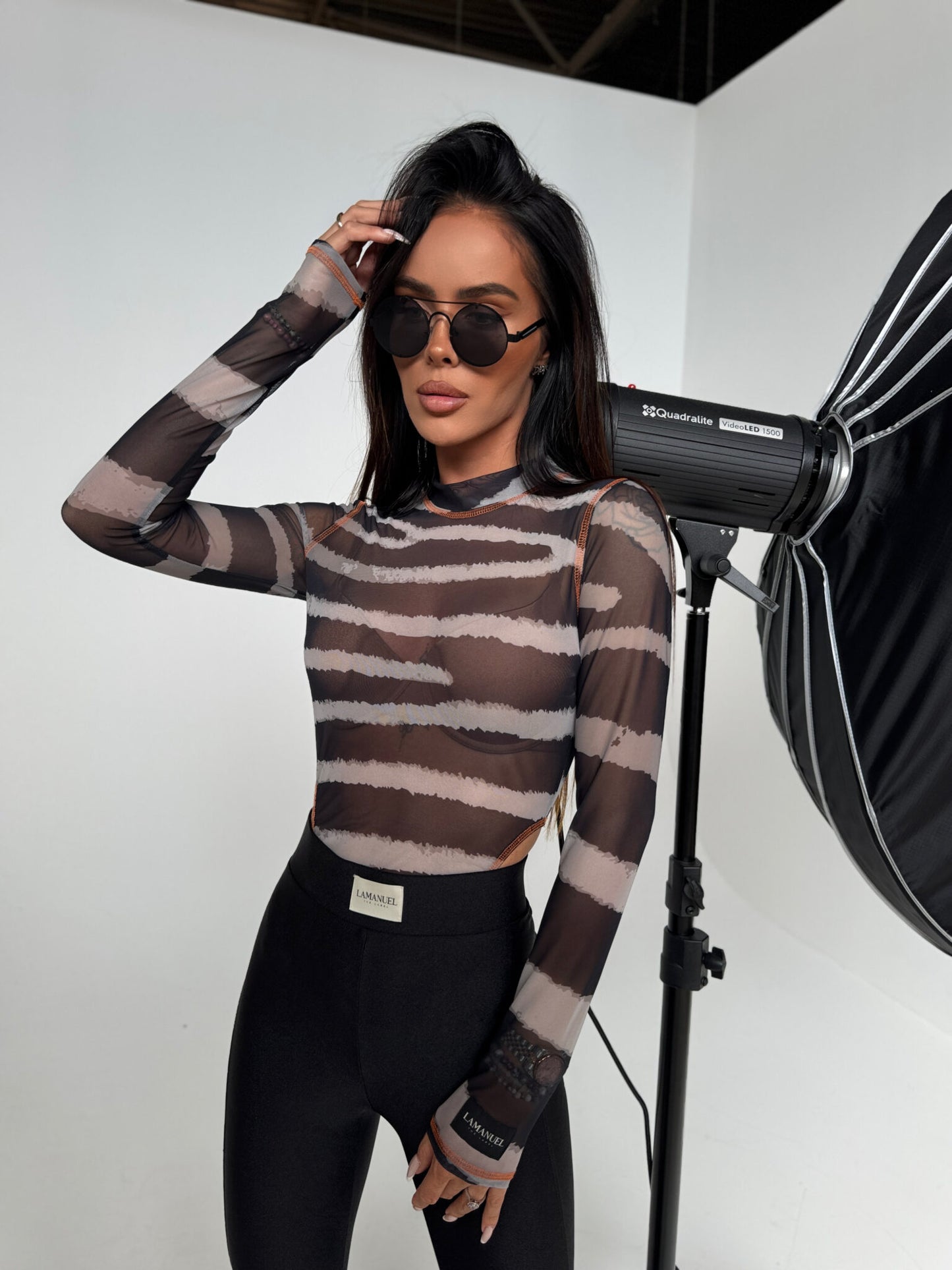 Bodys HUNTER grau/Zebra