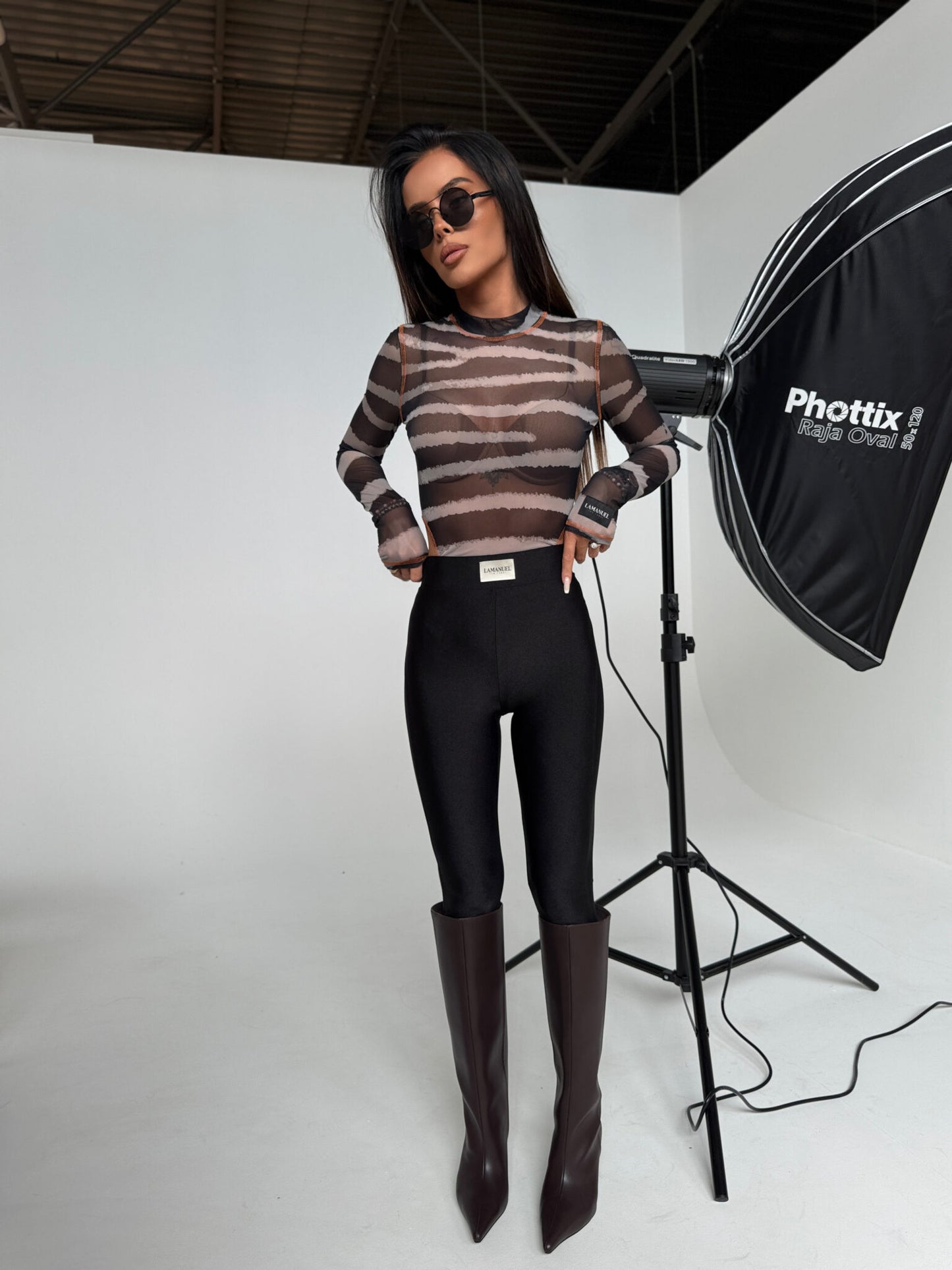 LEGGINGS FAMOUS schwarz