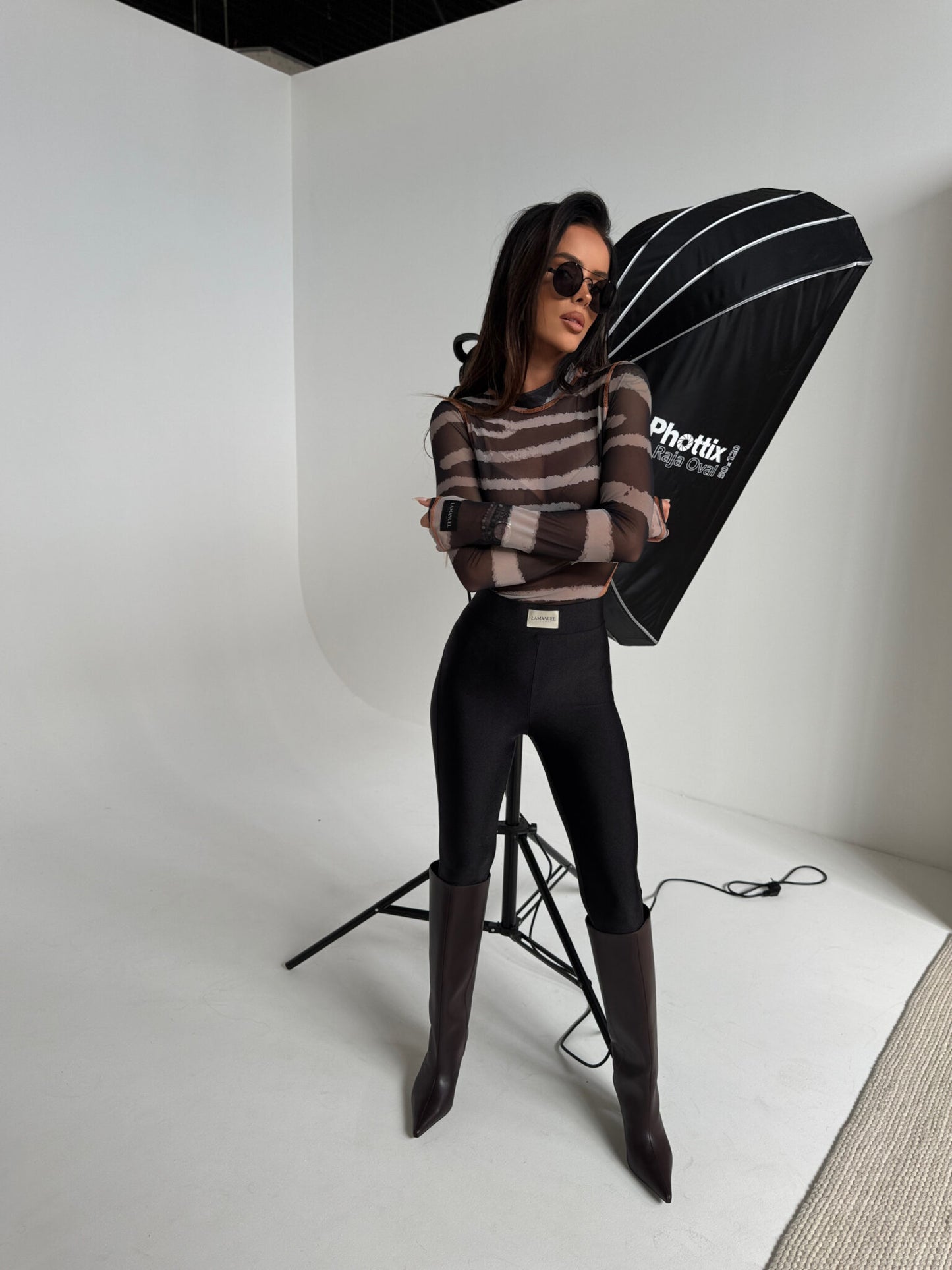 LEGGINGS FAMOUS schwarz