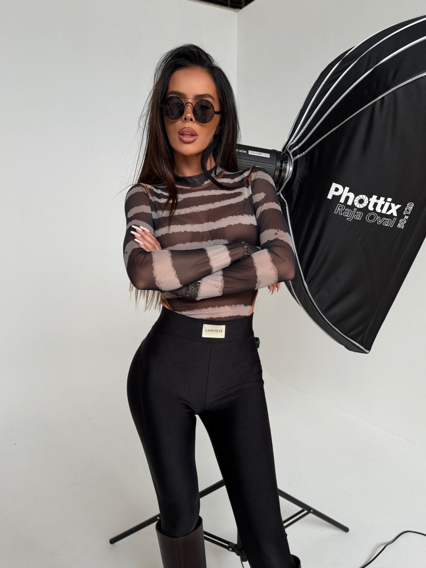 LEGGINGS FAMOUS schwarz