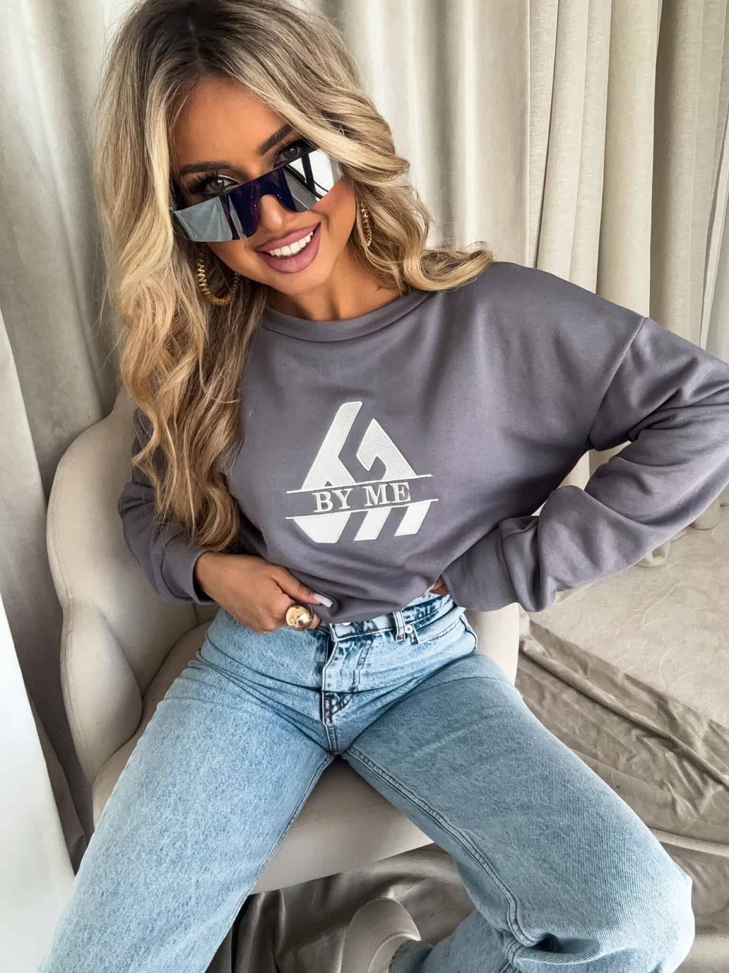 Sweatshirt LUXIT – grau