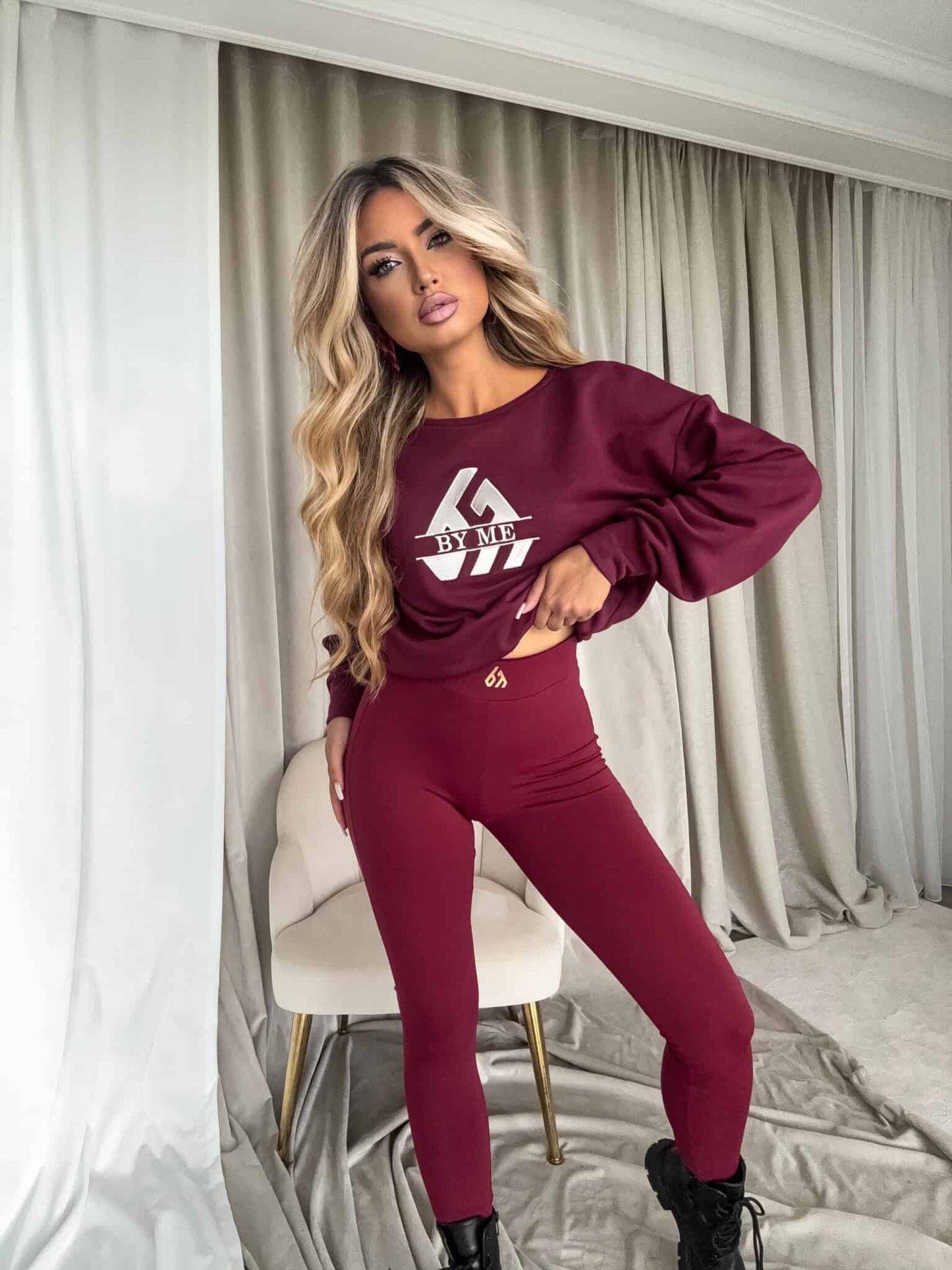 Sweatshirt LUXIT – Bordeaux